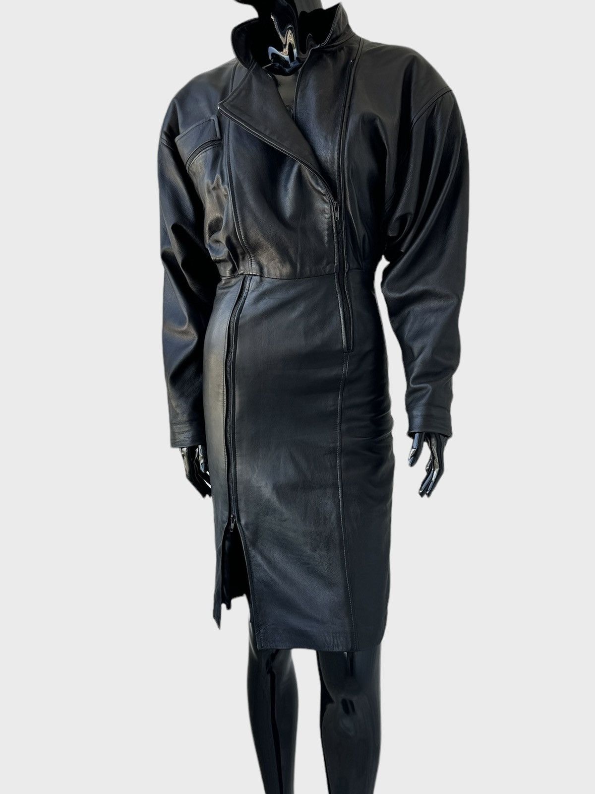 Genuine Leather Anthony Delon leather dress vintage Size XS / US 0-2 / IT 36-38 - 1 Thumbnail