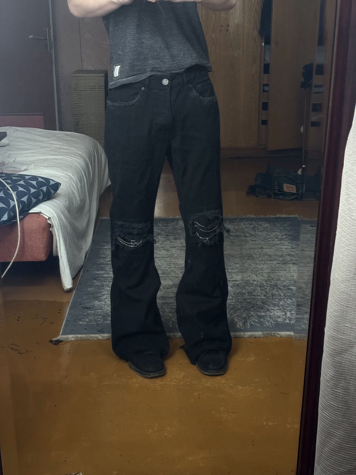 Levi's chain jeans flared Size US 32 / EU 48 - 4 Thumbnail