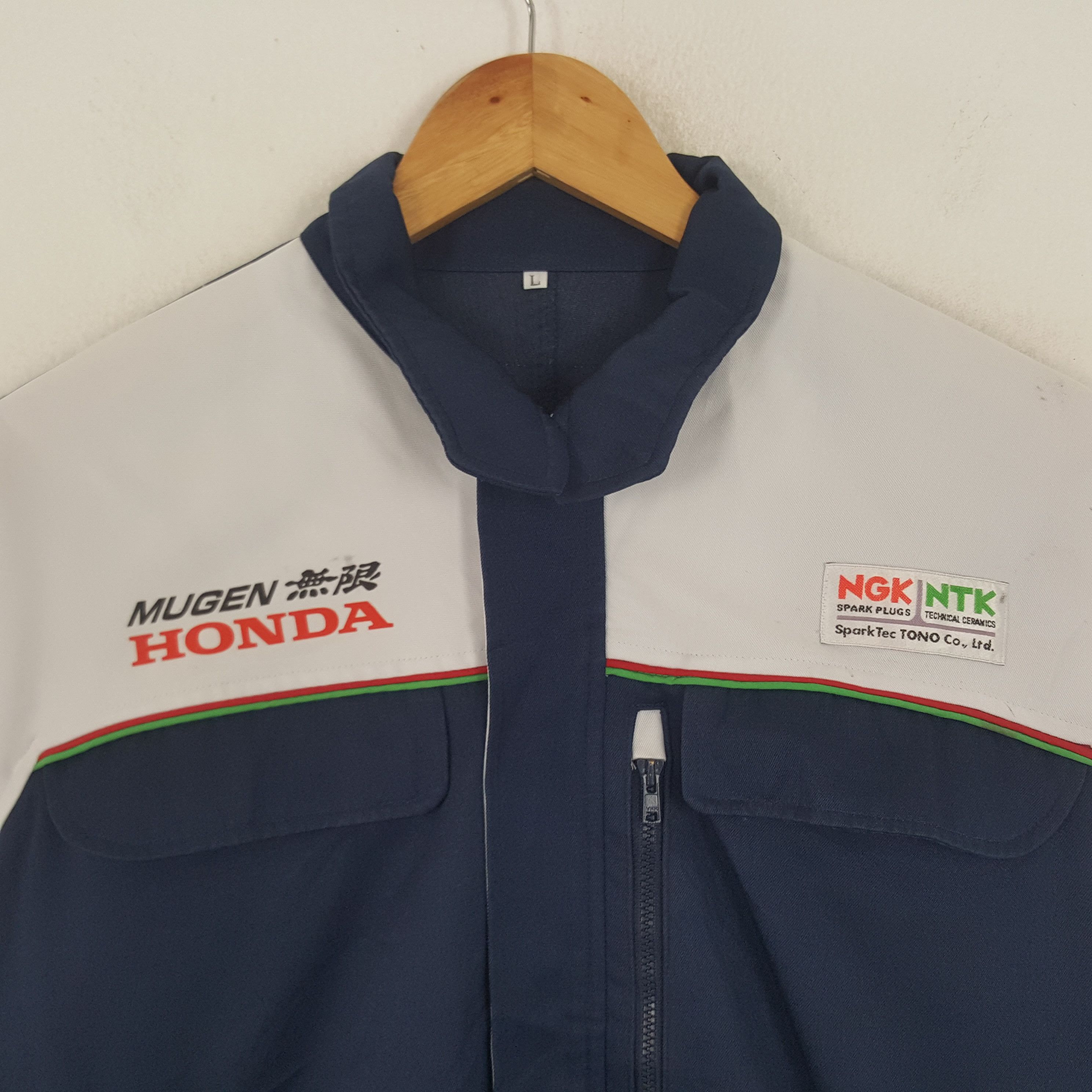 Honda × Vintage Vintage Mugen Honda Japanese Racing Custom Art Jacket Size US L / EU 52-54 / 3 - 4 Thumbnail