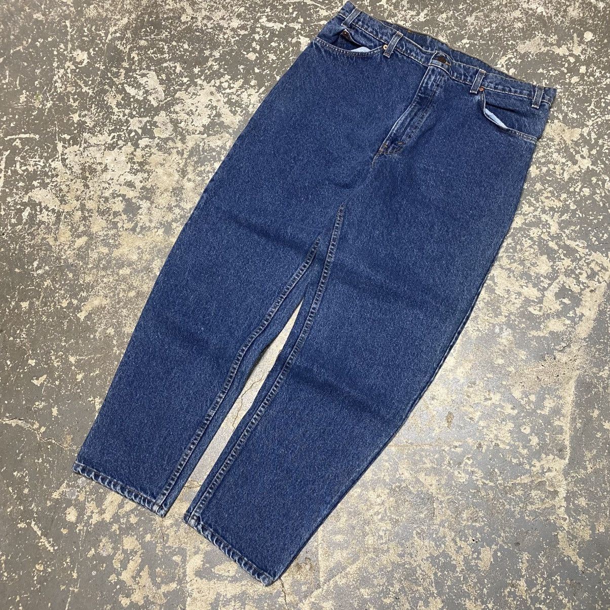 Levi's × Vintage Vintage Levi’s 550 Relaxed Fit Blue Dark Denim Jeans USA 90s Size US 36 / EU 52 - 7 Thumbnail