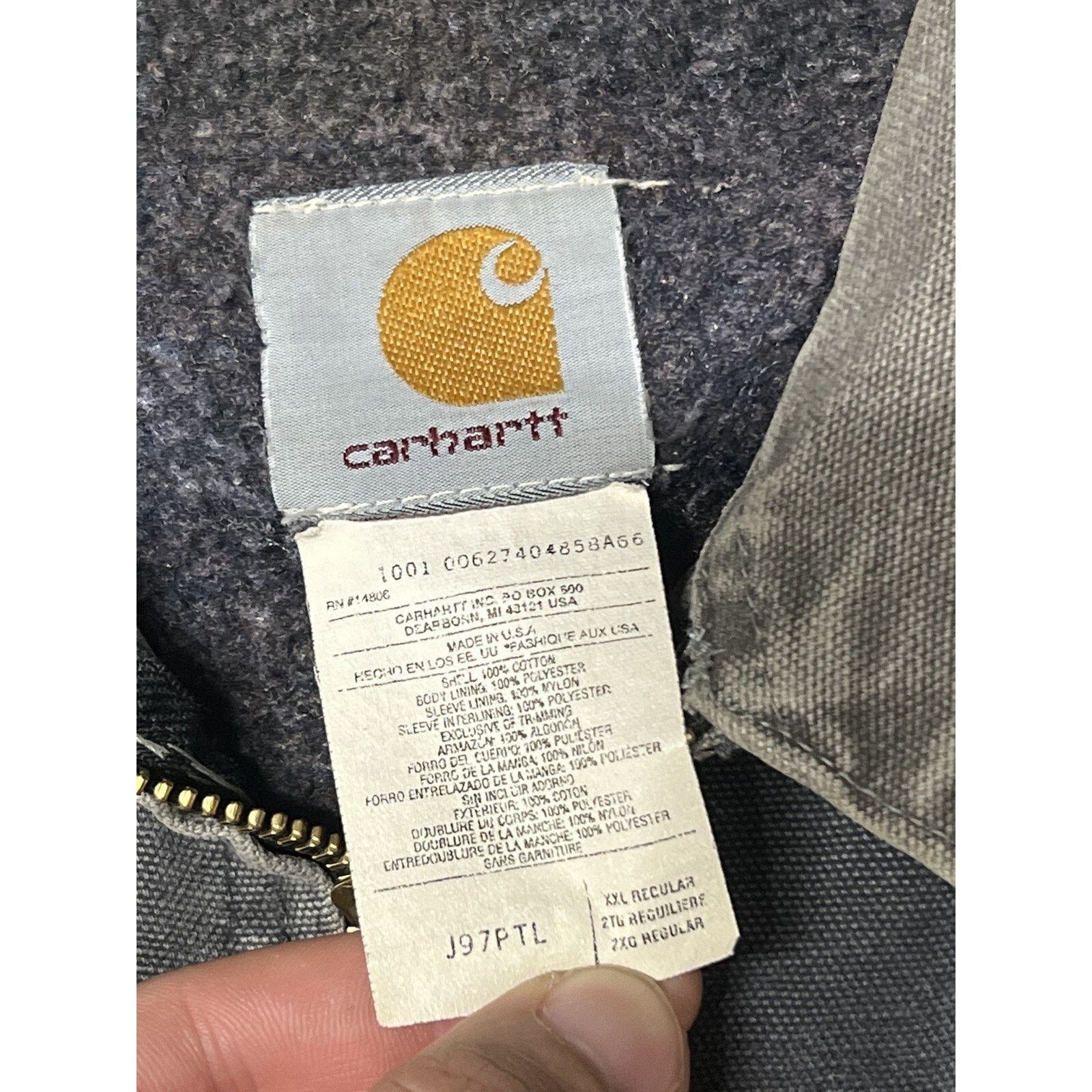 Carhartt Carhartt Detroit Jacket J97 PTL Stone Grey Size XXL Y2K VTG Size US XXL / EU 58 / 5 - 4 Thumbnail