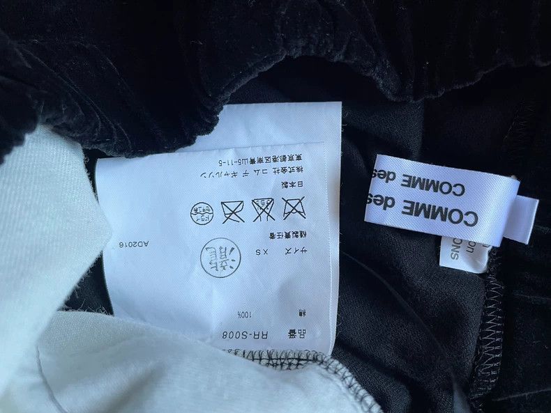 Comme des Garcons Comme Des Garcons size M Black velvet pleated skirt long s Size 24" / US 00 / IT 34 - 6 Thumbnail