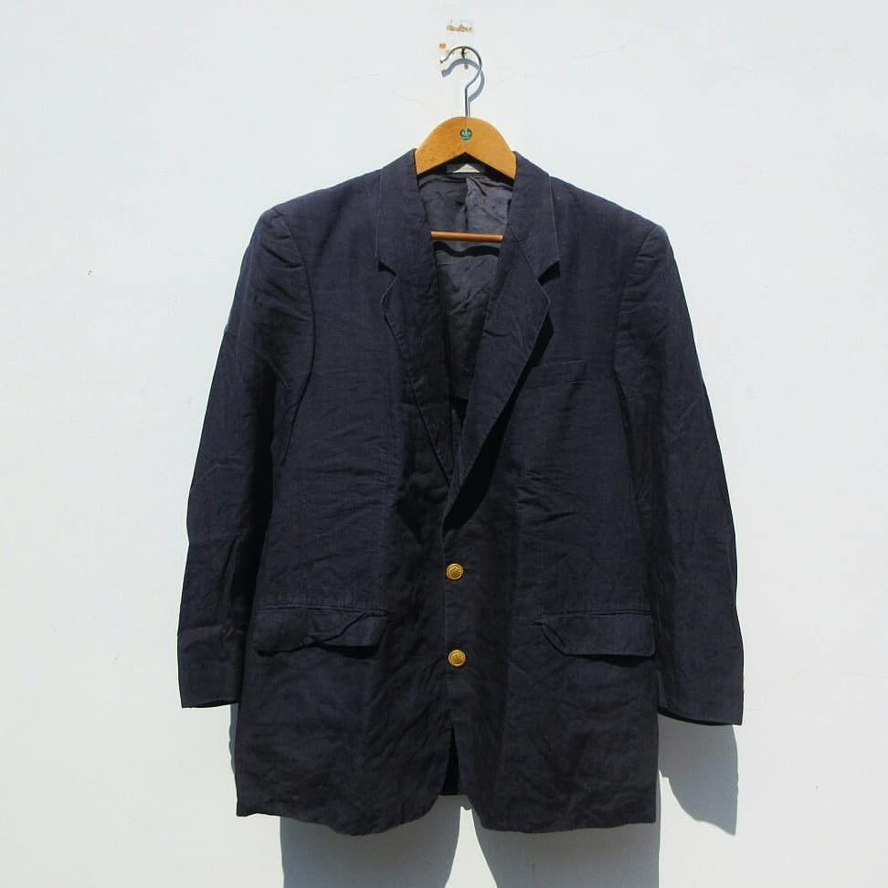 Aquascutum Aquascutum of london club 92 series Navy Blue mac coat Coat Size US L / EU 52-54 / 3 - 1 Thumbnail
