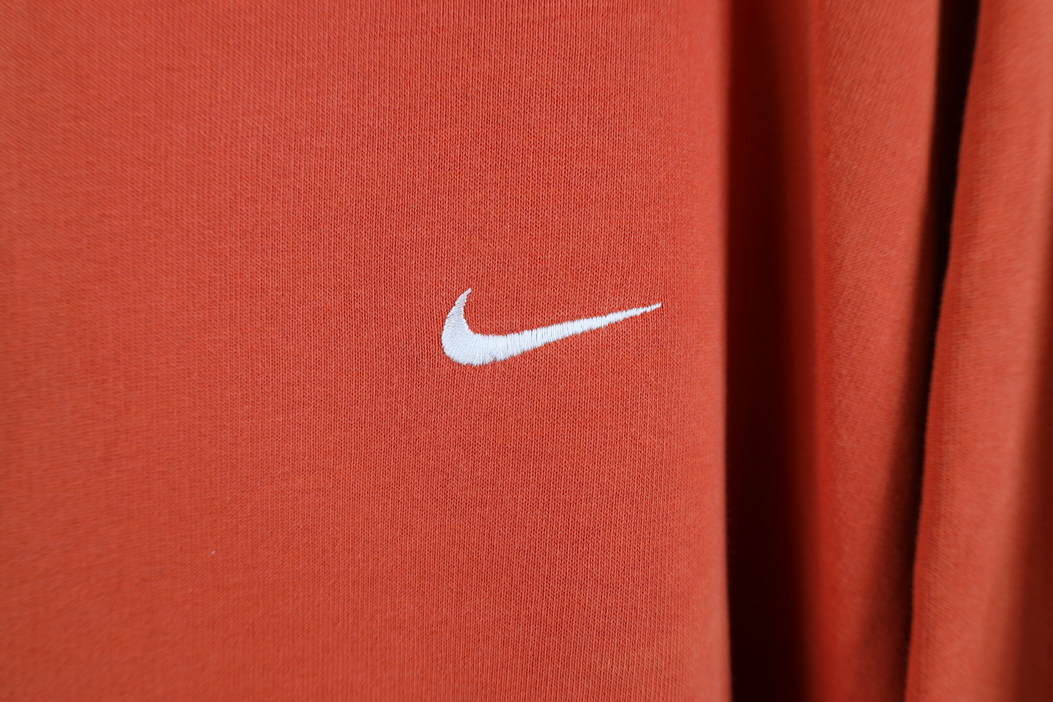 Nike Vintage Nike Scott Mini Swoosh Hoodie Sweatshirt Orange Size US XL / EU 56 / 4 - 4 Thumbnail