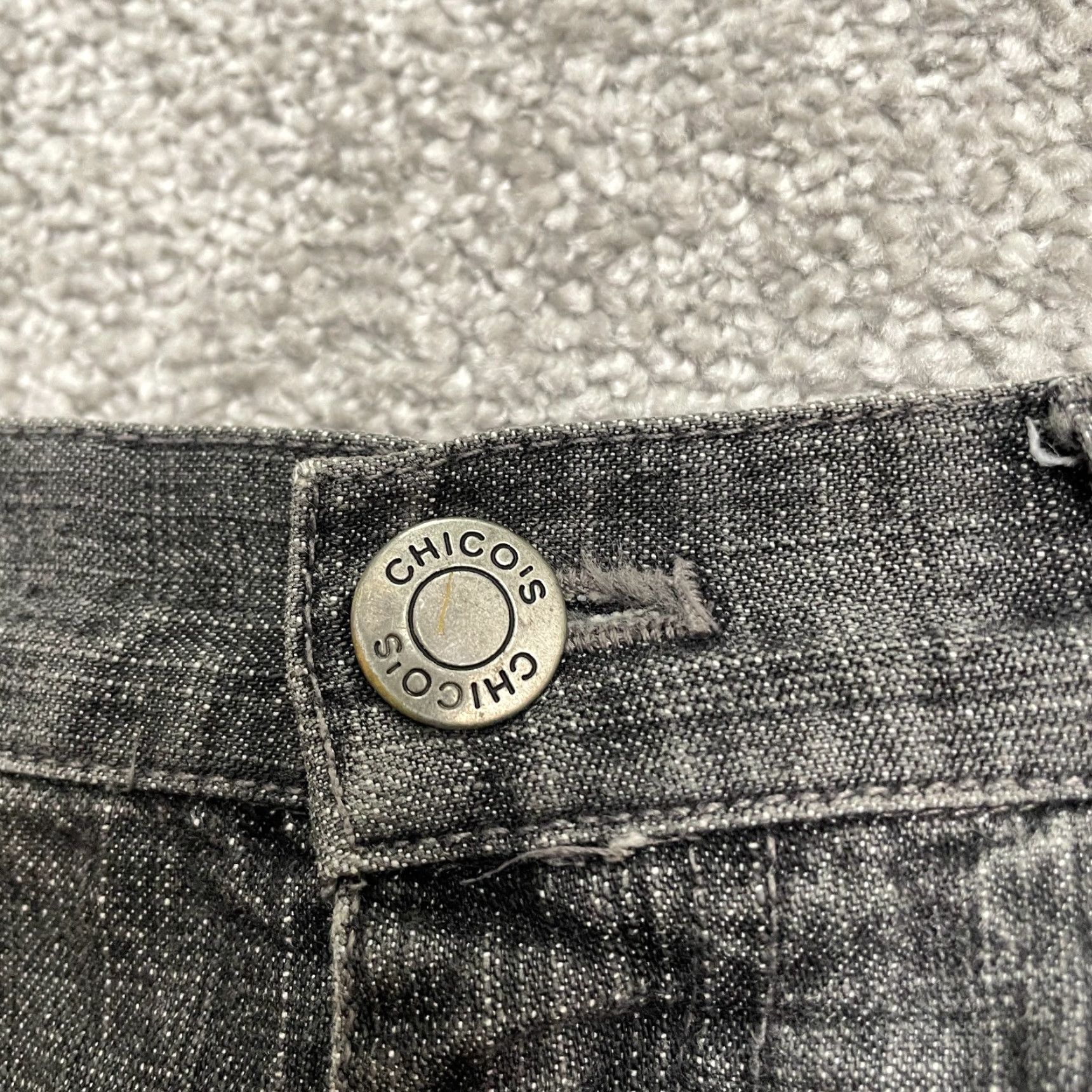 Vintage Chico's Womens Jeans Capri Denim Black High Rise 30x19 Casual Straight Size 30" / US 8 / IT 44 - 3 Thumbnail