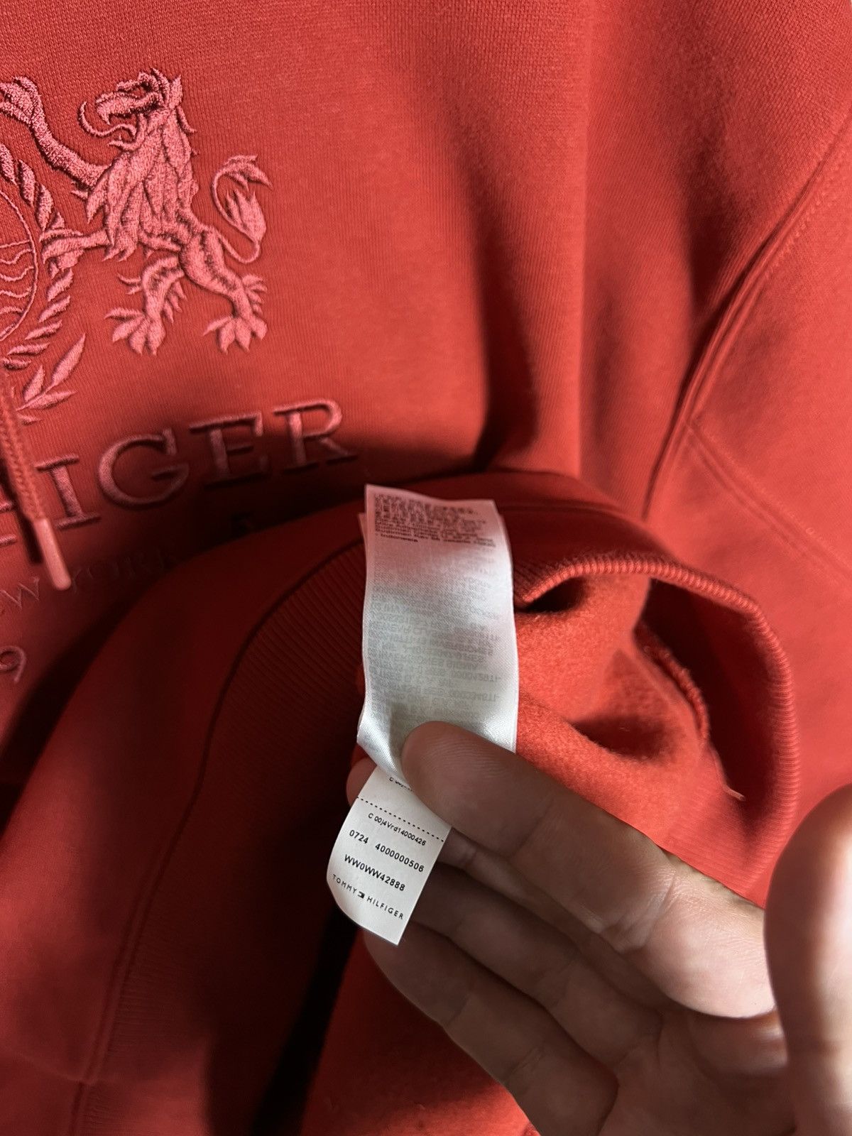 Tommy Hilfiger Tommy Hilfiger Women’s Hoodie Spellout Crest Logo Y2K Retro Size XL / US 12-14 / IT 48-50 - 11 Thumbnail