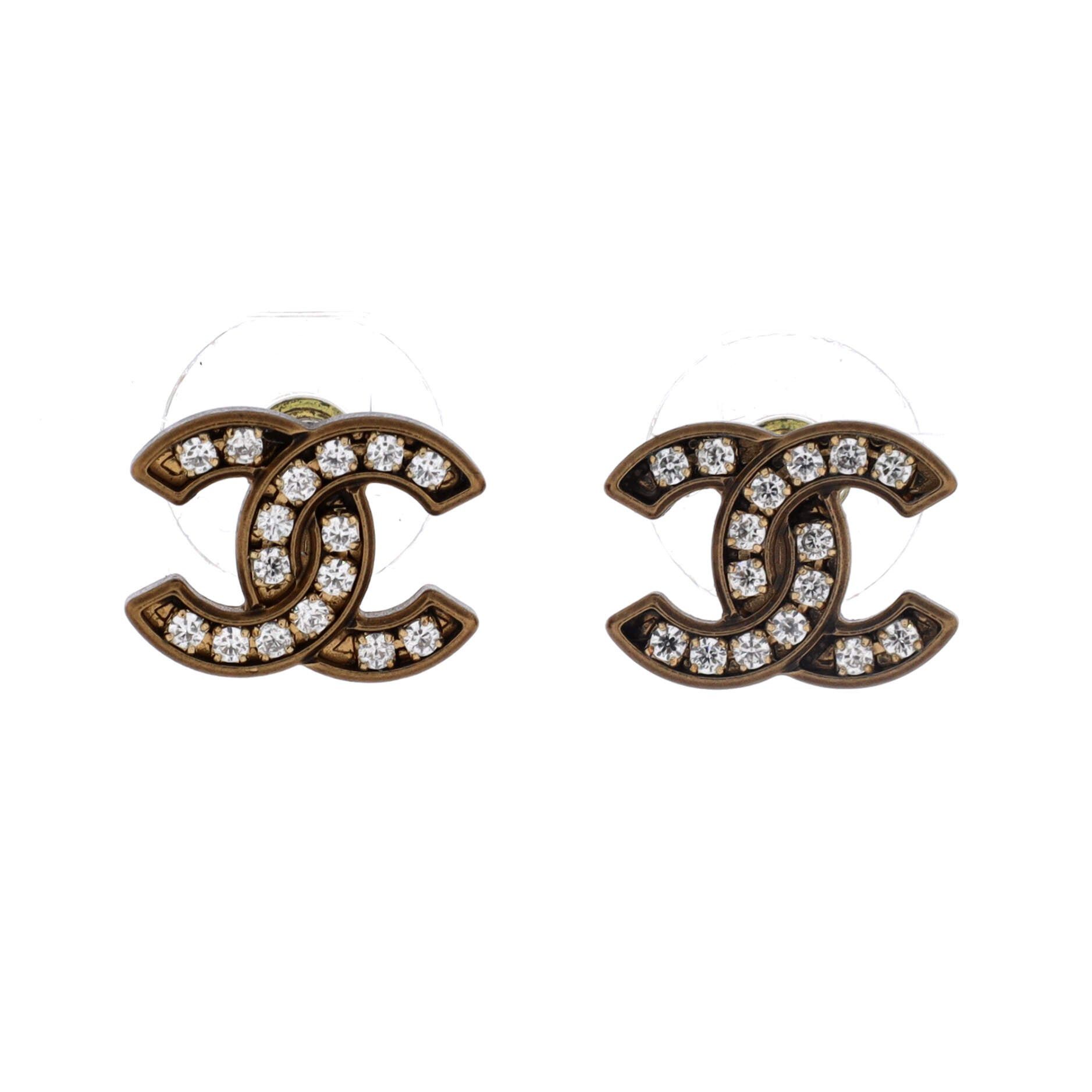 Chanel CC Stud Earrings Size ONE SIZE - 1 Thumbnail