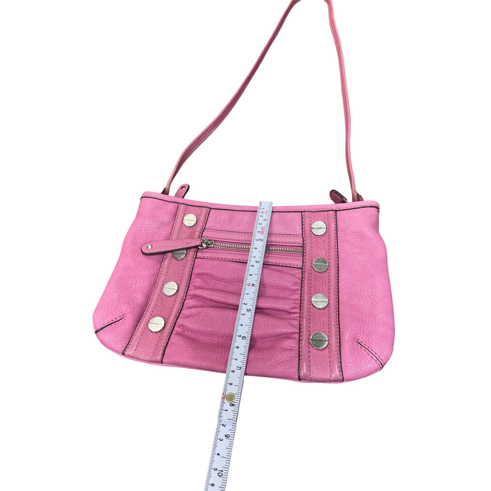 Other B. Makowsky Womans Pink Leather Crossbody Shoulderbag SKU 94 Size ONE SIZE - 6 Thumbnail