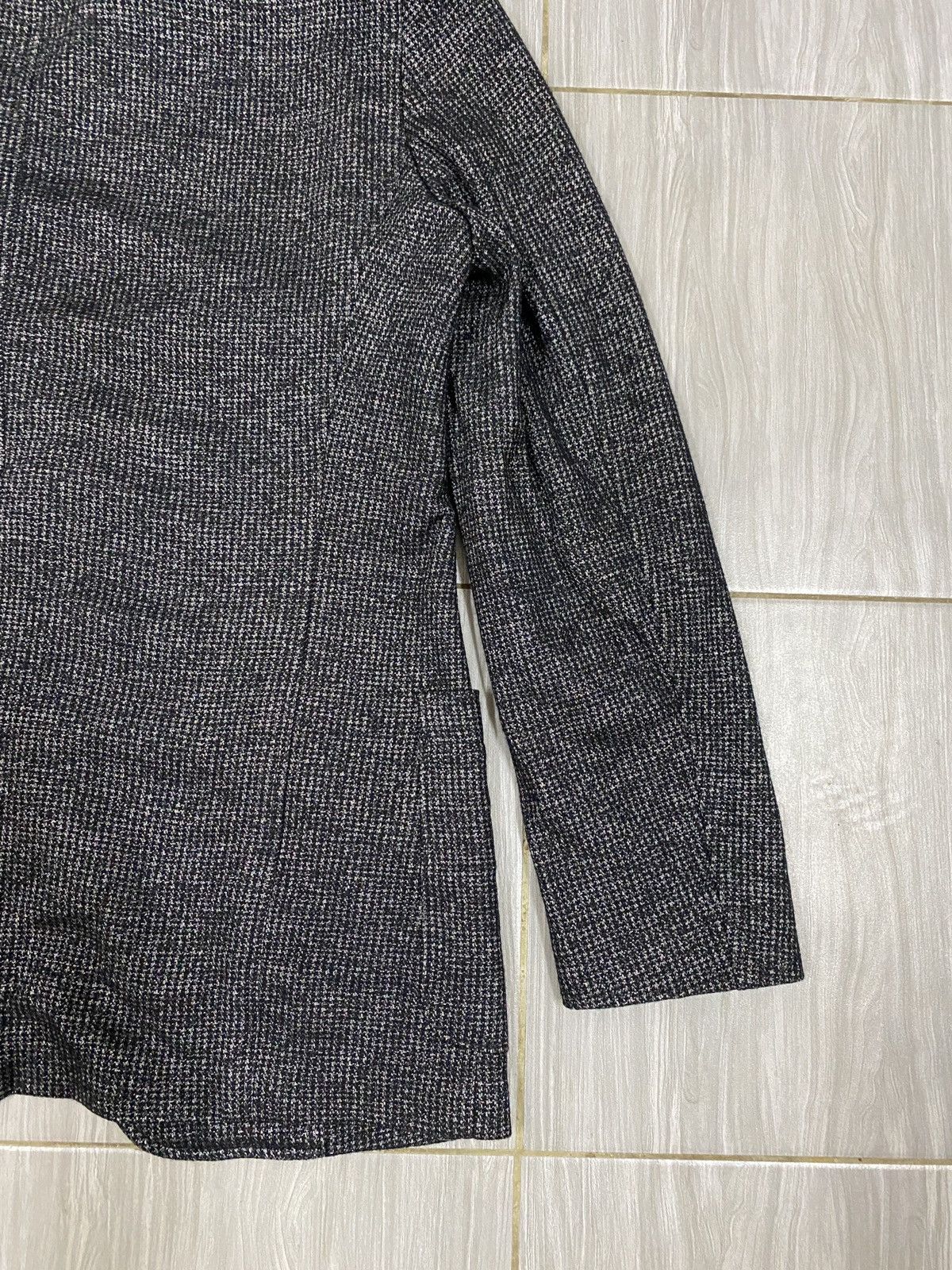 Armani Collezioni Armani Collezioni Textured Wool Blend Knit Blazer Jacket Size US L / EU 52-54 / 3 - 8 Thumbnail