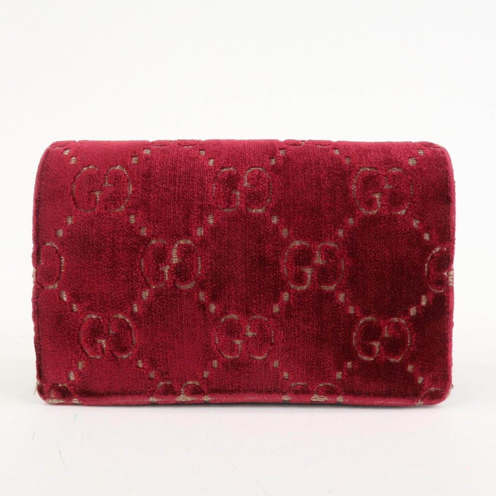 Gucci Gucci Dionysus Super Mini Velvet Flap Bag Red Size ONE SIZE - 2 Thumbnail