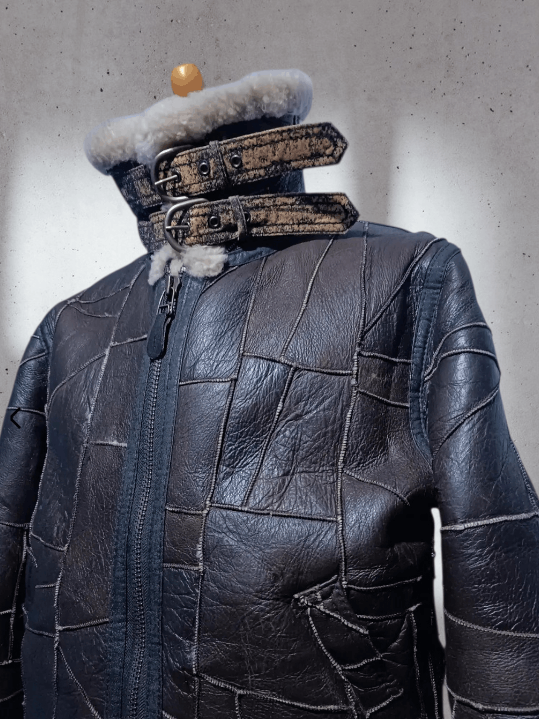 Vintage 💥Rare💥 Vintage B-3 Patchwork Leather Flight Jacket Size US M / EU 48-50 / 2 - 3 Thumbnail