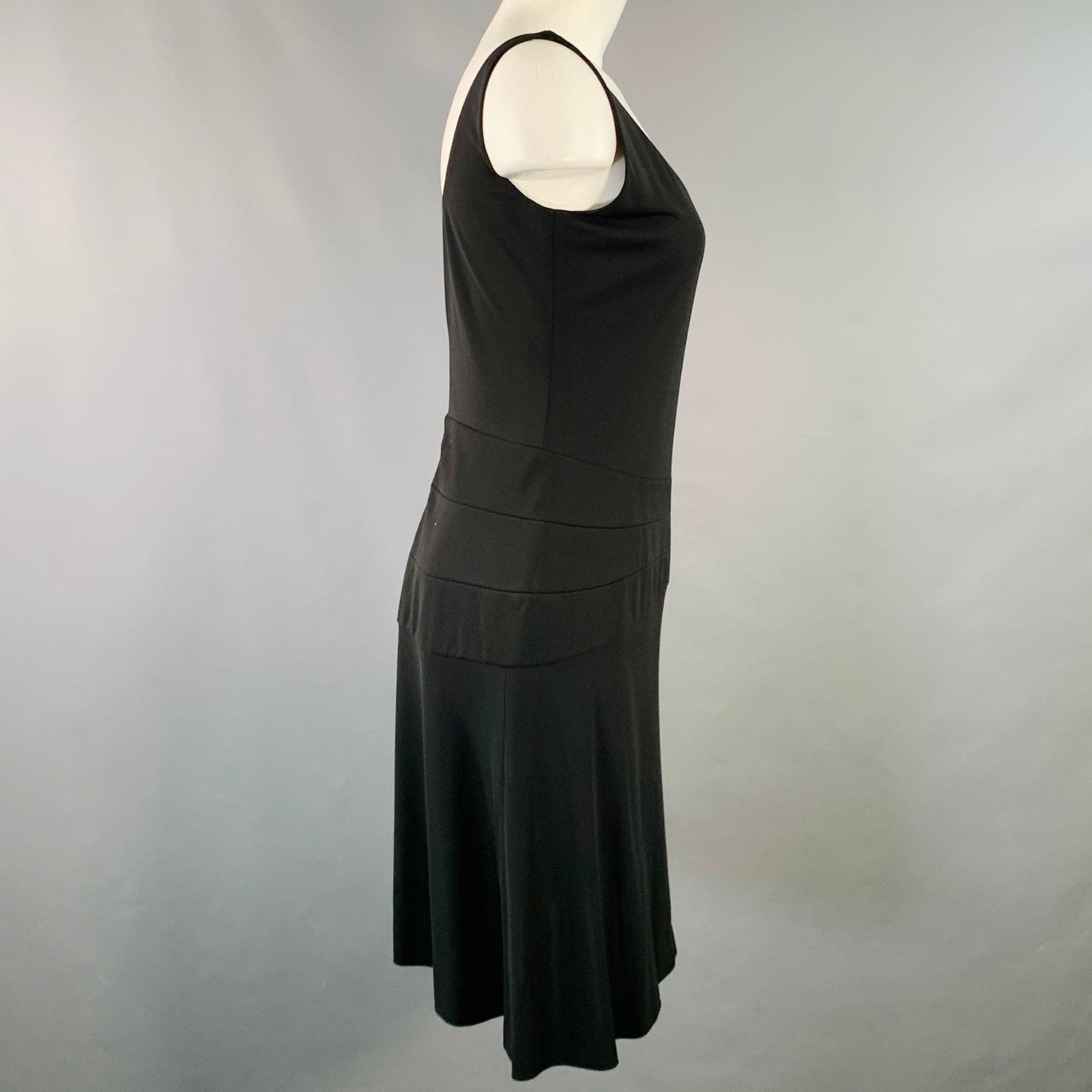 Herve Leger HERVE LEGER PARIS Black Sleeveless Knee Length Cocktail Size M / US 6-8 / IT 42-44 - 2 Thumbnail