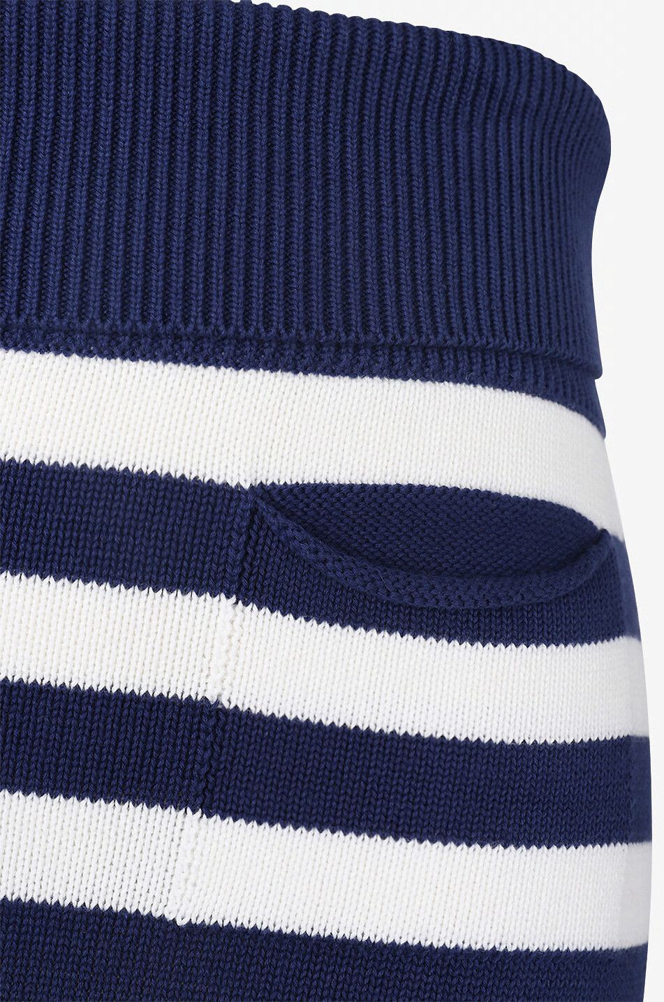 Kenzo o1y1025 Midi Skirt in Blue/White Size 27" / US 4 / IT 40 - 6 Thumbnail