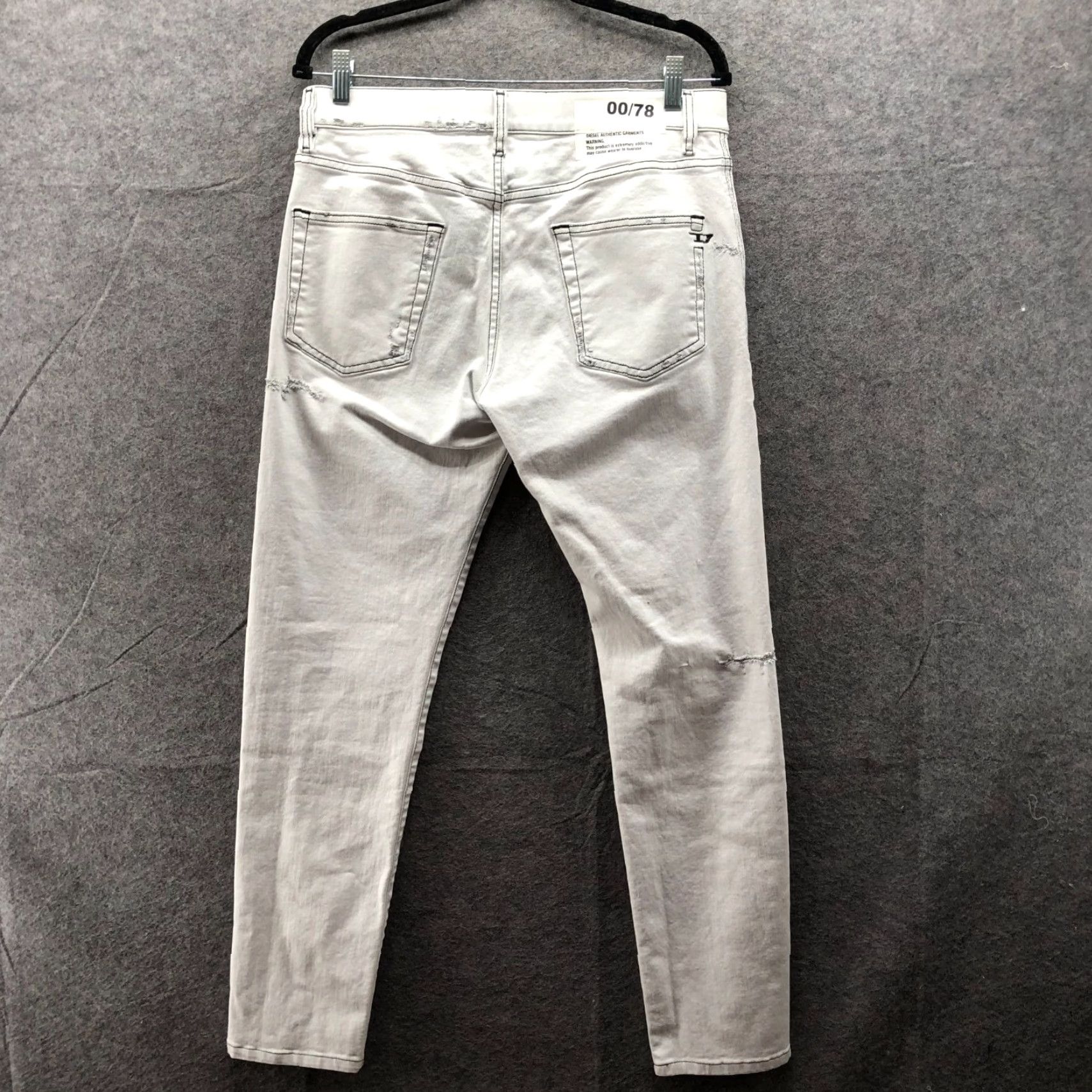 Diesel Diesel Jeans D-Strukt Tapered Slim Stretch 32x32 32x29 White Distressed Men - 5-Pocket Denim Shirt? Size US 32 / EU 48 - 2 Thumbnail