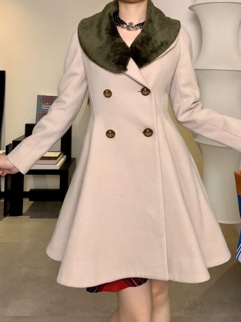 Vivienne Westwood Vivienne Westwood size2 American gray fur collar skirt coat Size M / US 6-8 / IT 42-44 - 1 Thumbnail