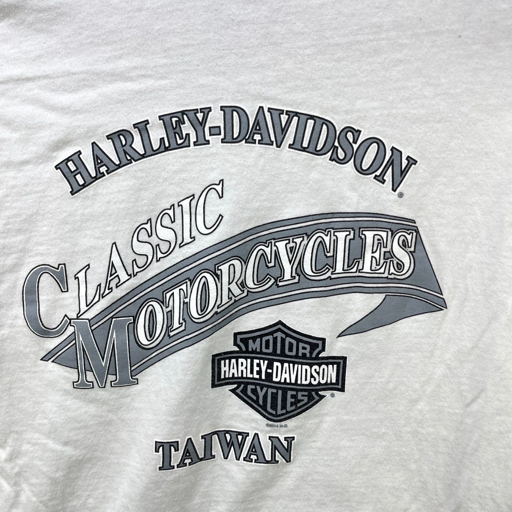 Harley Davidson VINTAGE Harley-Davidson Shirt L Mens White 90s Logo Pockets Crew Neck Cotton Short Sleeve Size US L / EU 52-54 / 3 - 3 Thumbnail