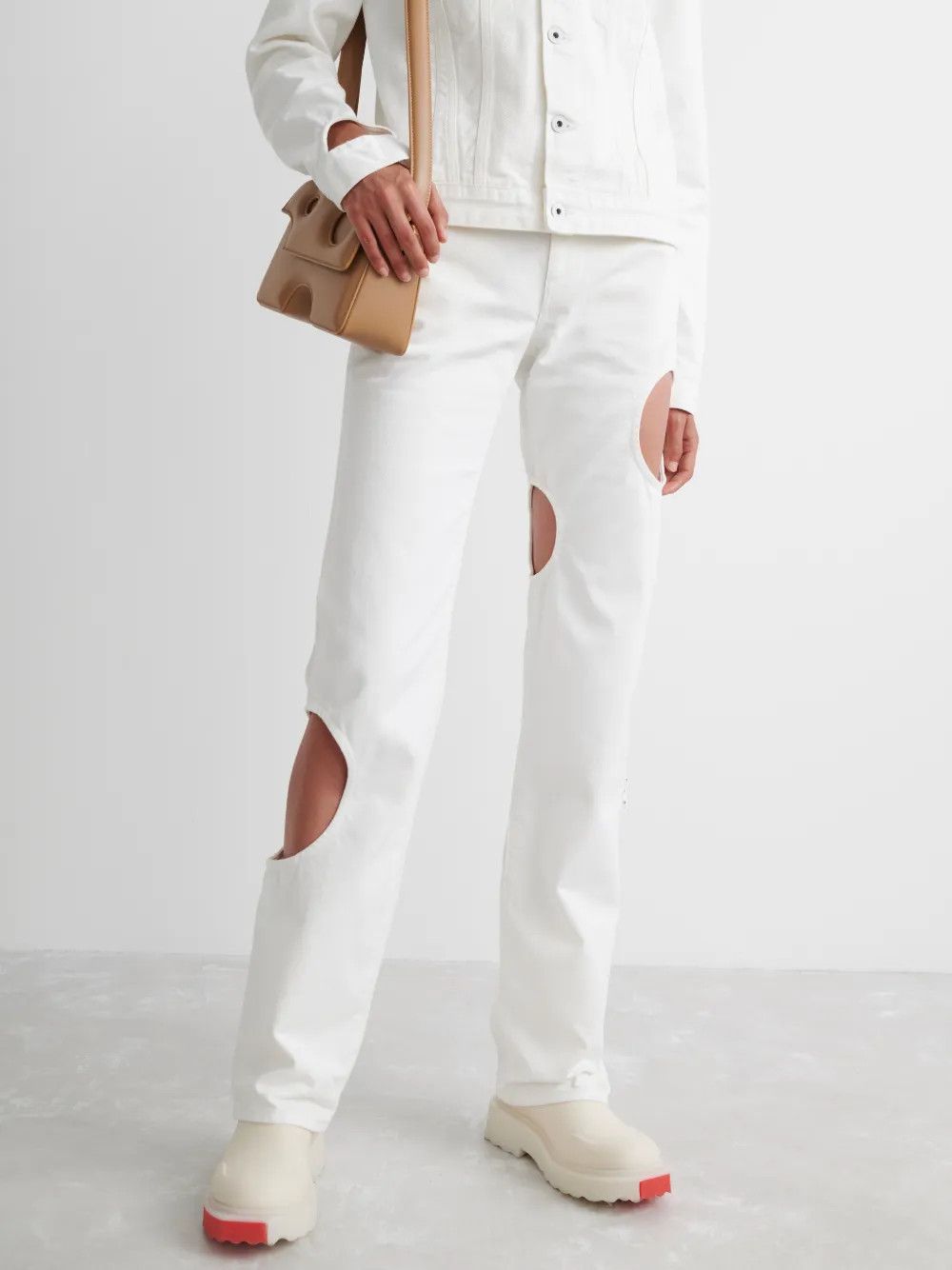 Off-White Off-White Meteor Cool Baggy Pants - White Size 28" / US 6 / IT 42 - 1 Thumbnail
