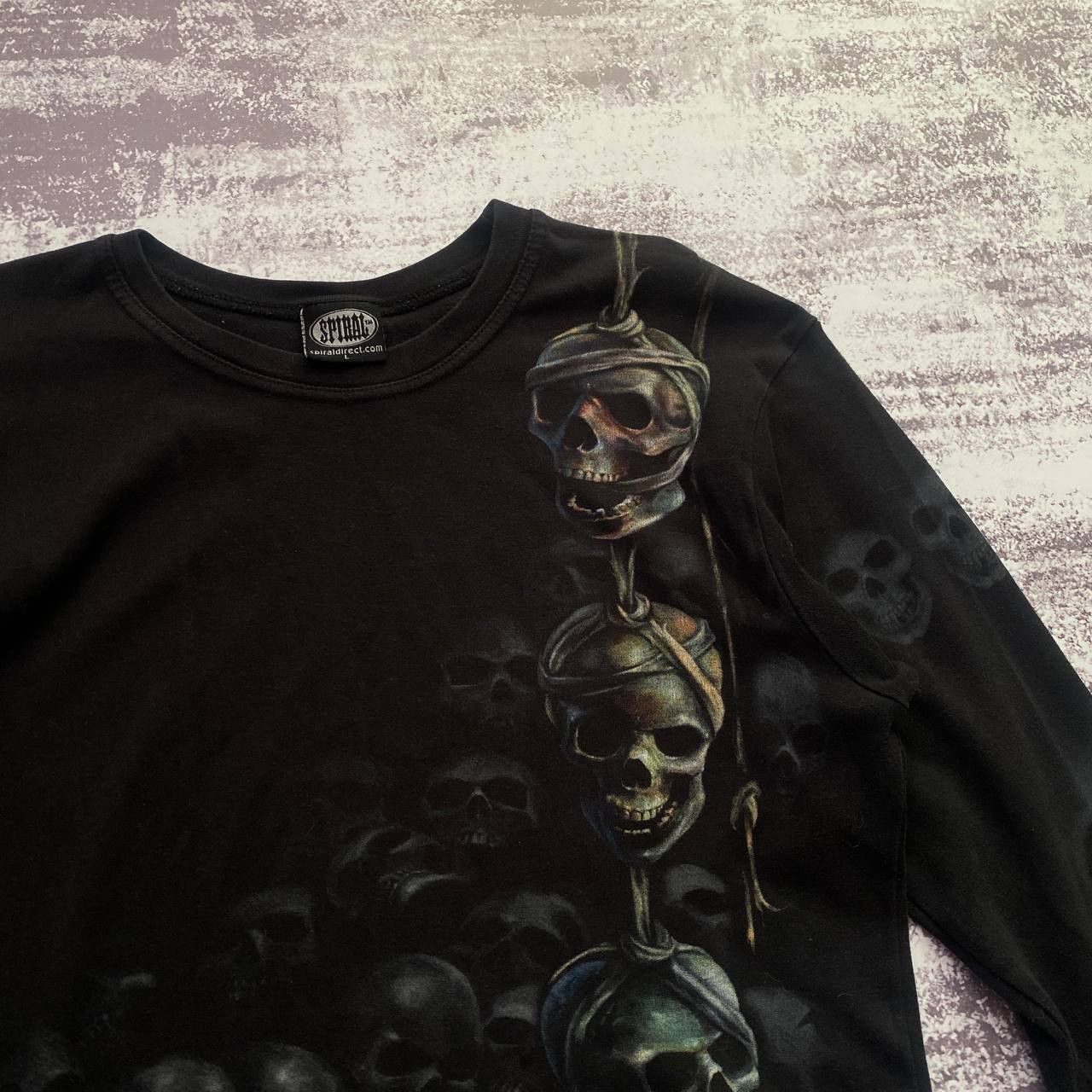 Other Rare Thermal Longsleeve Spiral Y2K Affliction Style Size US L / EU 52-54 / 3 - 2 Thumbnail