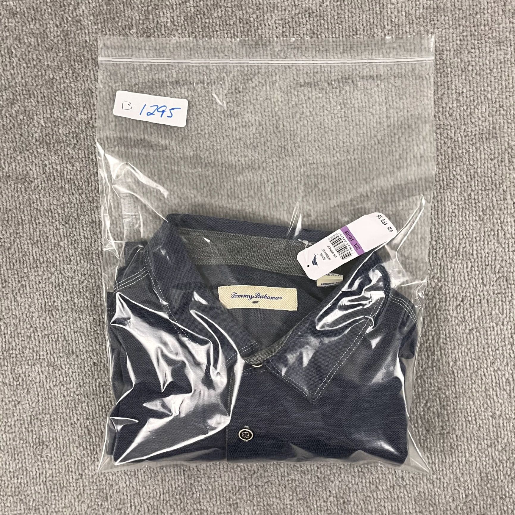 Tommy Bahama **Tommy Bahama Mens 2XL Blue Denim Polo Shirt NEW** User: **Tommy Bahama Mens 2XL Blue Denim Polo Shirt NEW** Size US XXL / EU 58 / 5 - 8 Thumbnail