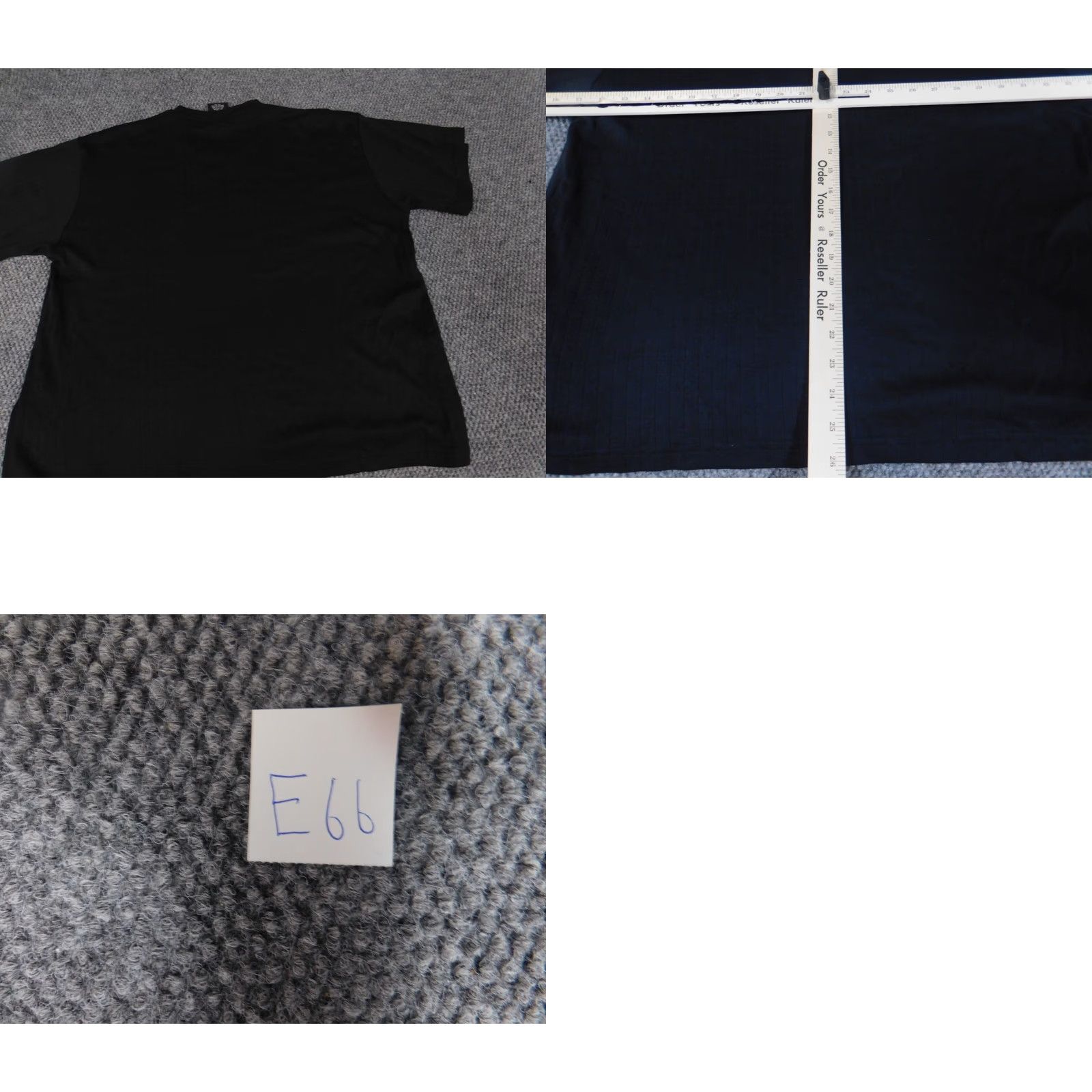 Haggar Haggar Mens T-Shirt Shirt Large Black V-Neck stretch Regular Cotton Short Sleeve Logo Button Vintage No (adjusted for clarity) Size US L / EU 52-54 / 3 - 8 Thumbnail