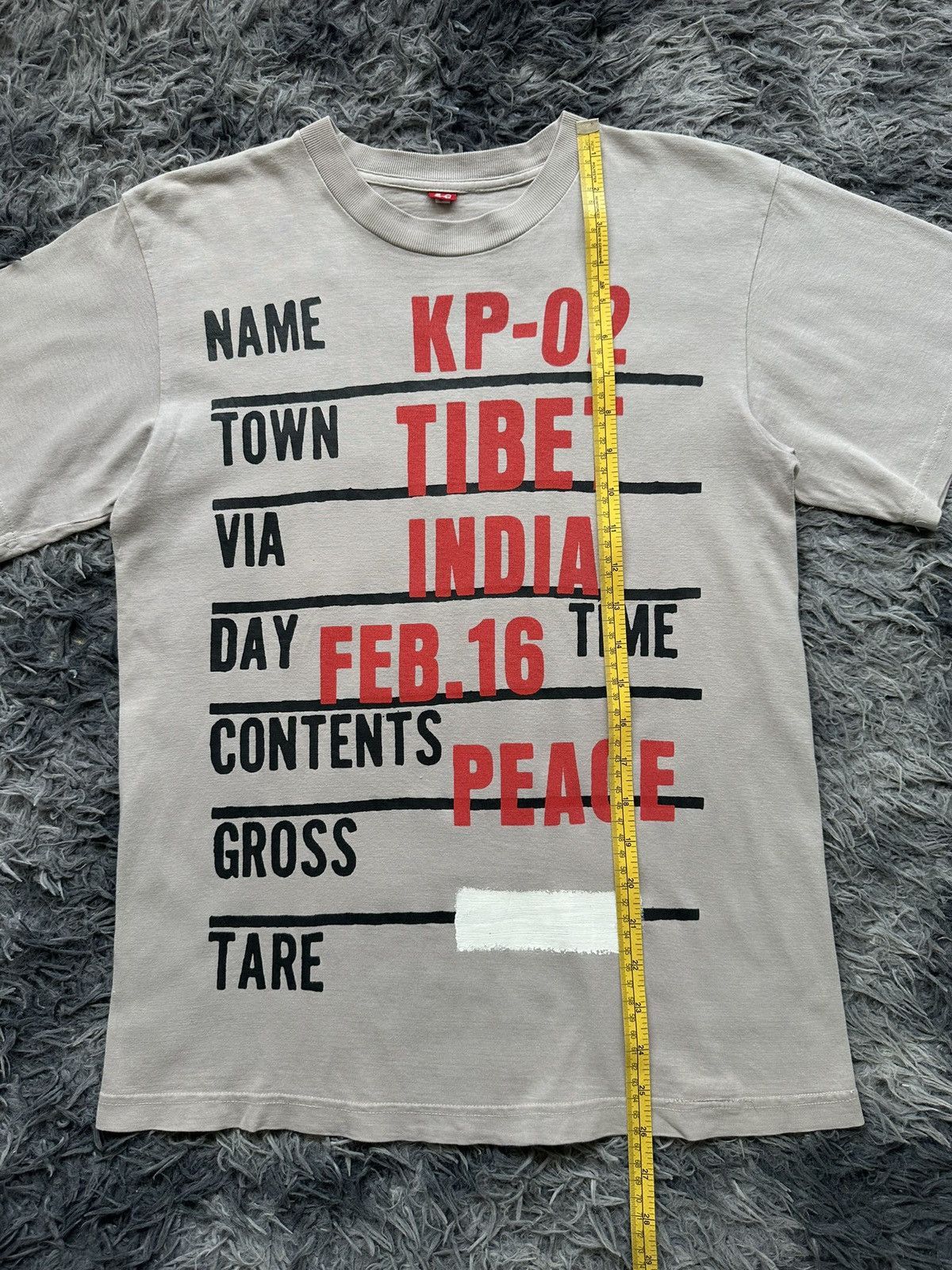 Kapital 00's Kapital '' Peace '' tee Size US S / EU 44-46 / 1 - 7 Thumbnail