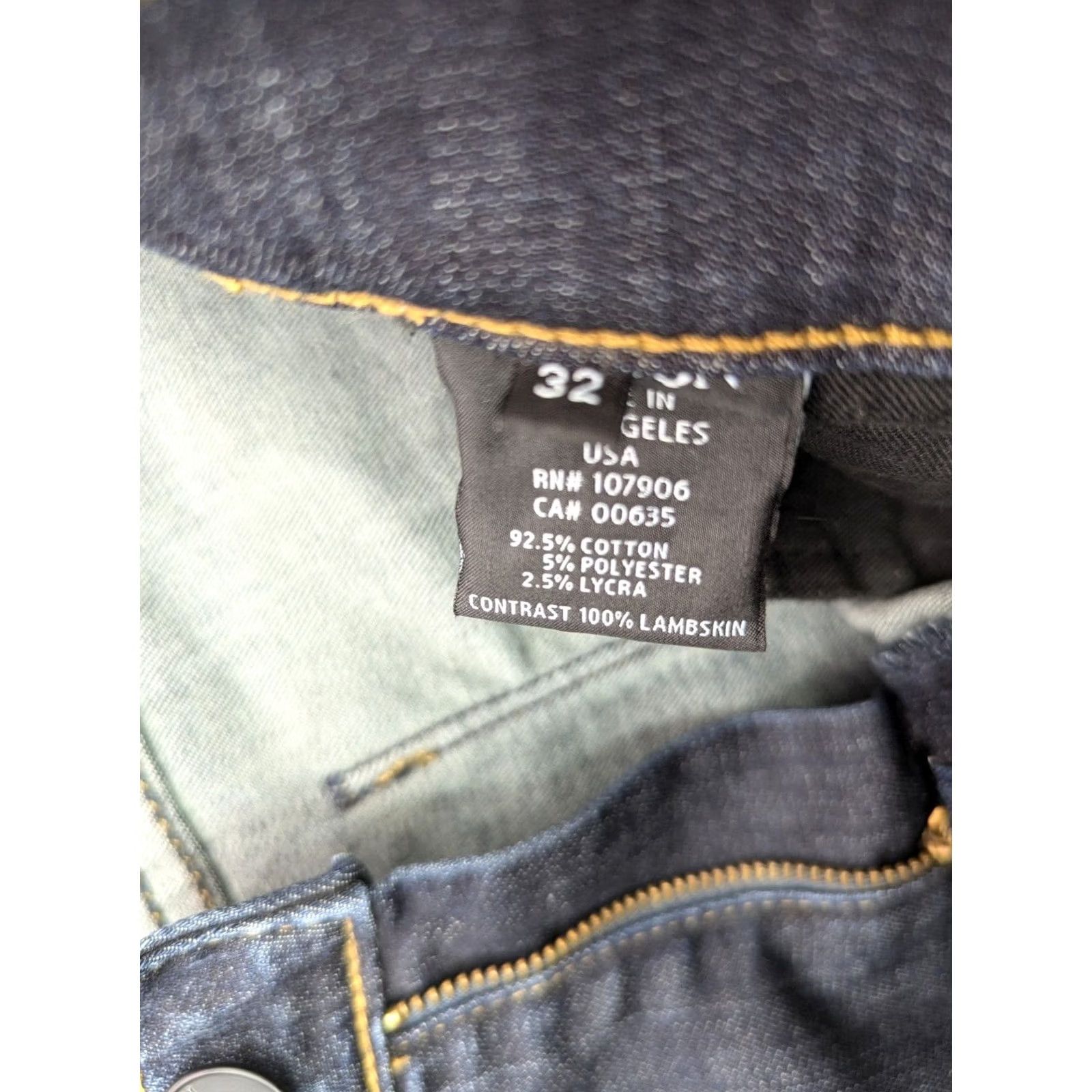 Hudson Hudson Ava Skinny Crop Jeans Women 34x27 Leather Stripe Denim Blue Stretch 5-Pocket Regular Rise Cotton Blend Dark Wash Size 24" / US 00 / IT 34 - 6 Thumbnail
