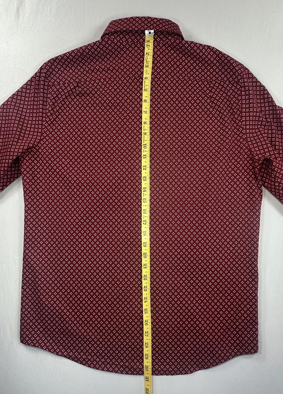 Chaps Ralph Lauren Chaps Slim Fit Blended Button Down Shirt Red L Size US L / EU 52-54 / 3 - 4 Thumbnail