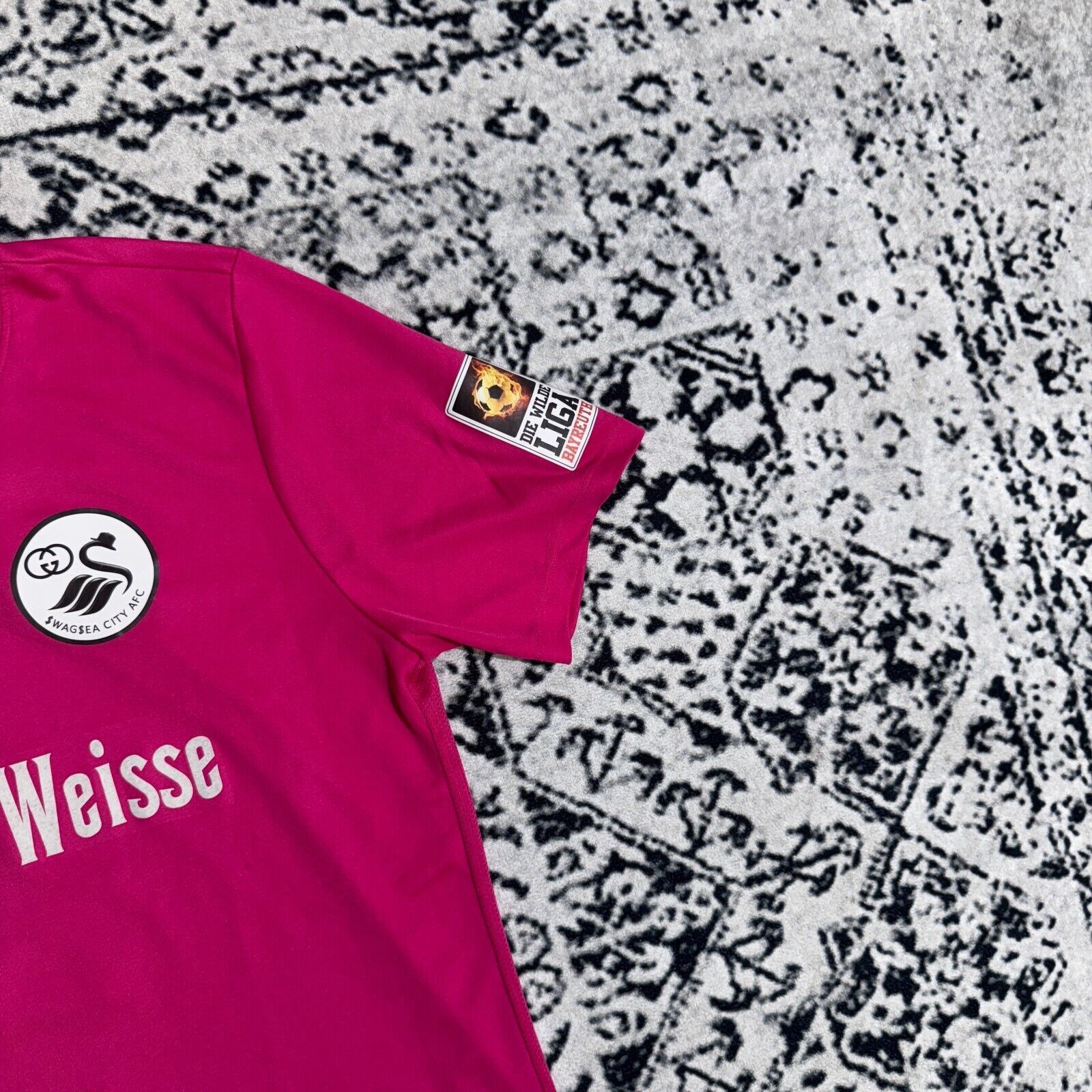 Nike × Vintage Nike Pink Polyester Jersey T-Shirt Size L Swag City Pepino Size US L / EU 52-54 / 3 - 5 Thumbnail