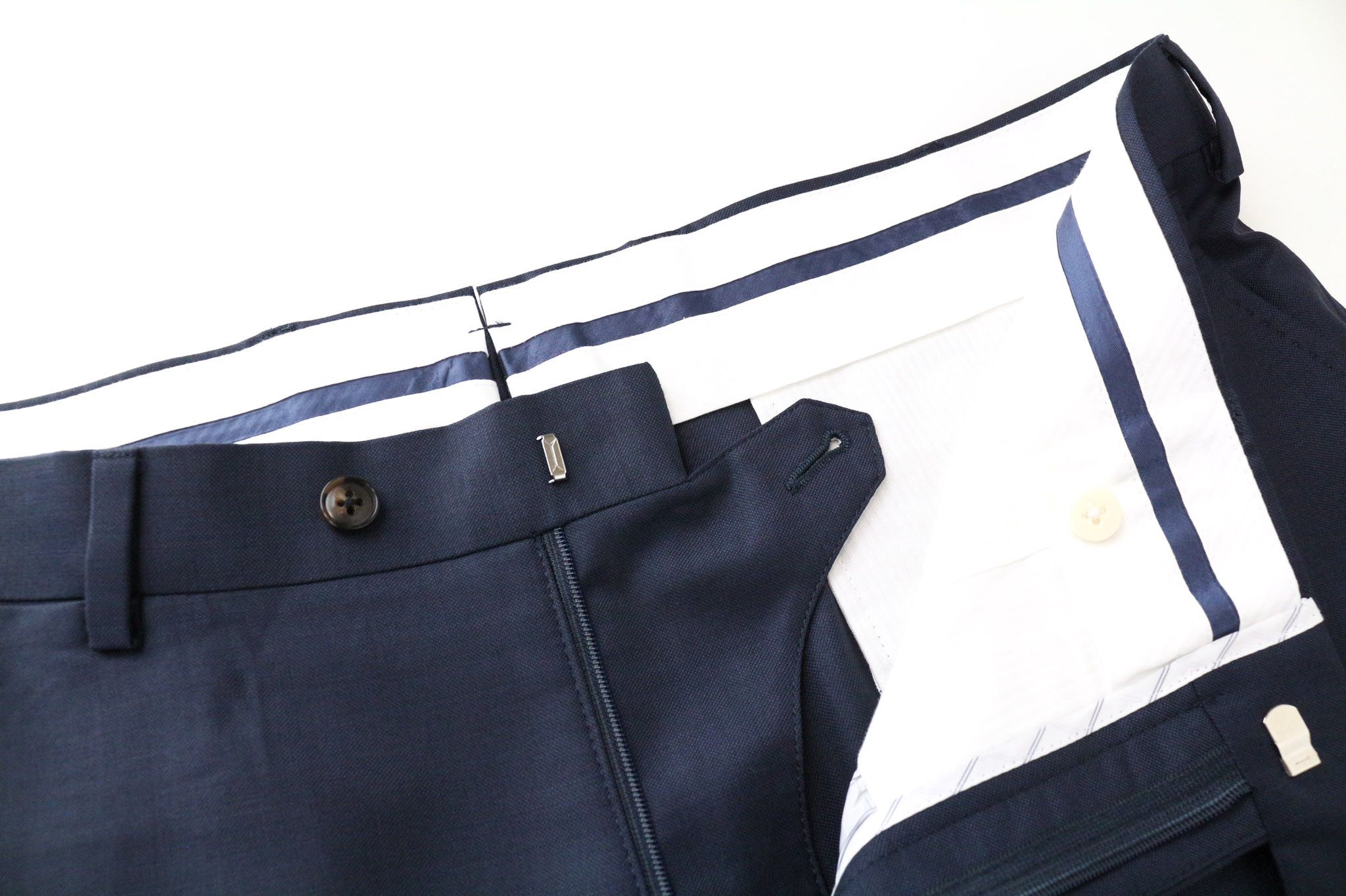 Suitsupply LA SPALLA UK46R Blue Wool 2 Piece Suit 75827 Size 46R - 12 Thumbnail