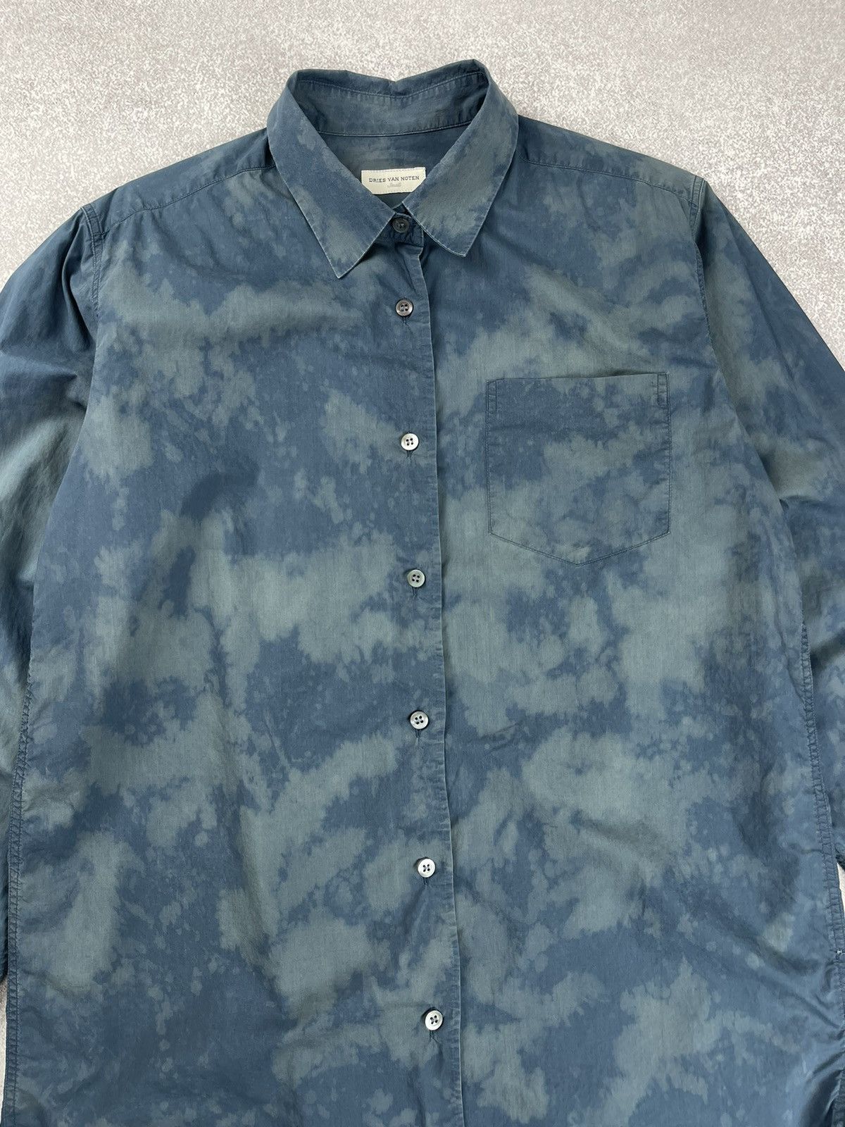 Dries Van Noten Dries Van Noten Custom Tie Dye Dress Long Sleeve Shirt Size S / US 4 / IT 40 - 6 Thumbnail