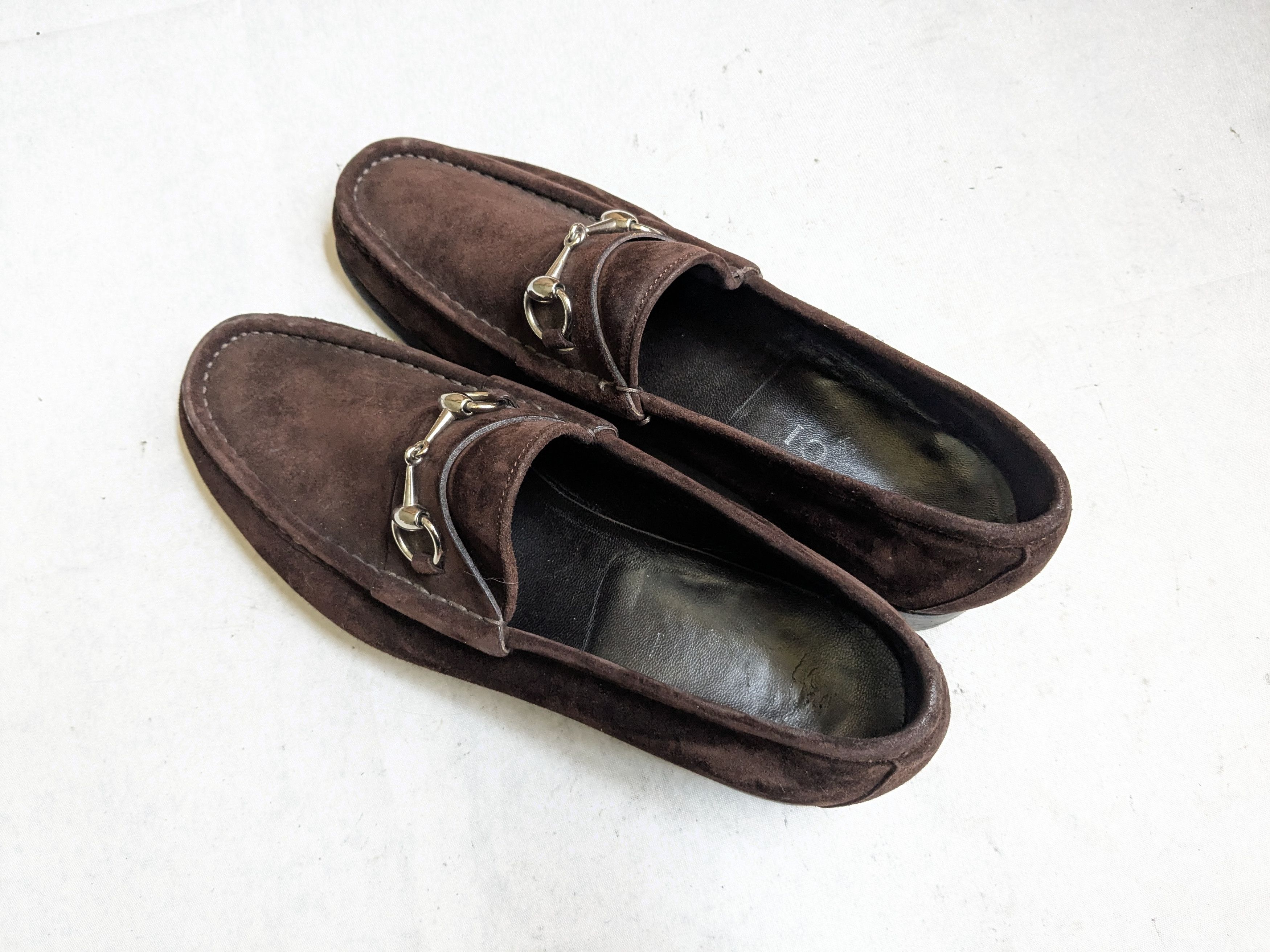 Gucci Gucci Horsebit Loafers Brown Suede Leather 9.5 D Snaffle Size US 9.5 / EU 42-43 - 13 Thumbnail