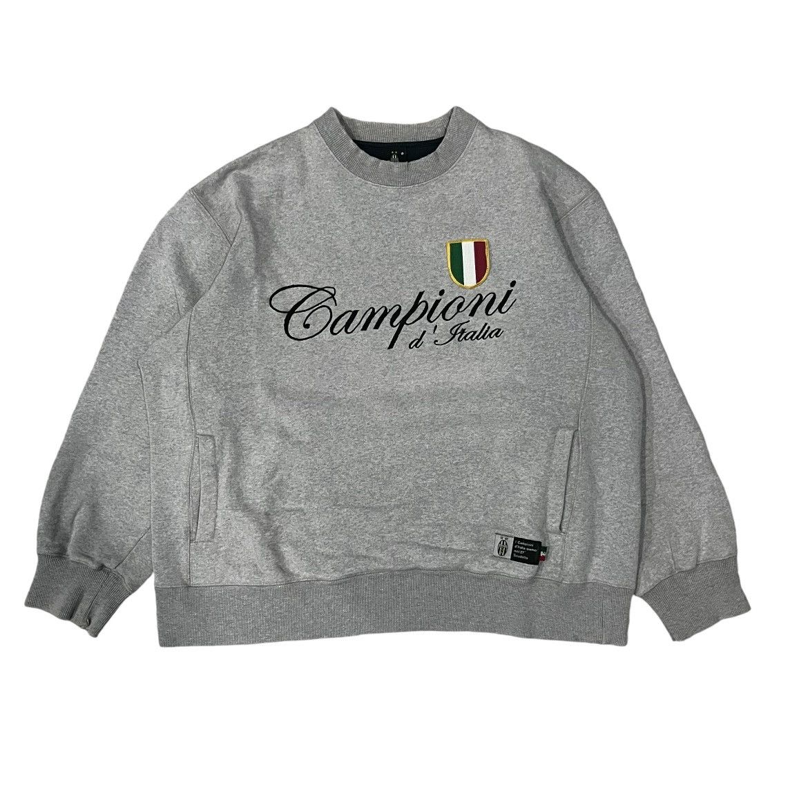UEFA × Vintage Vintage Juventus Campioni d’Italia Grey Sweatshirt Size US L / EU 52-54 / 3 - 1 Thumbnail