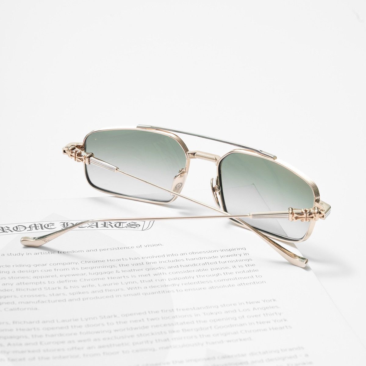 Chrome Hearts CHROME HEARTS LICK'N GOLD PLATED SUNGLASSES Size ONE SIZE - 7 Thumbnail