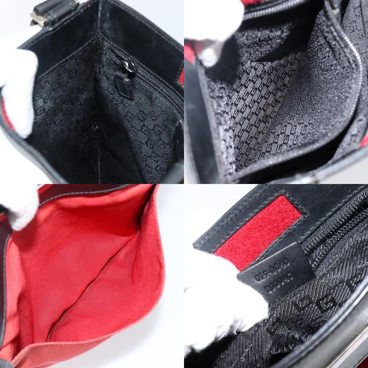 Gucci GUCCI Shoulder Bag Nylon Red Silver 019 019 Size ONE SIZE - 12 Thumbnail