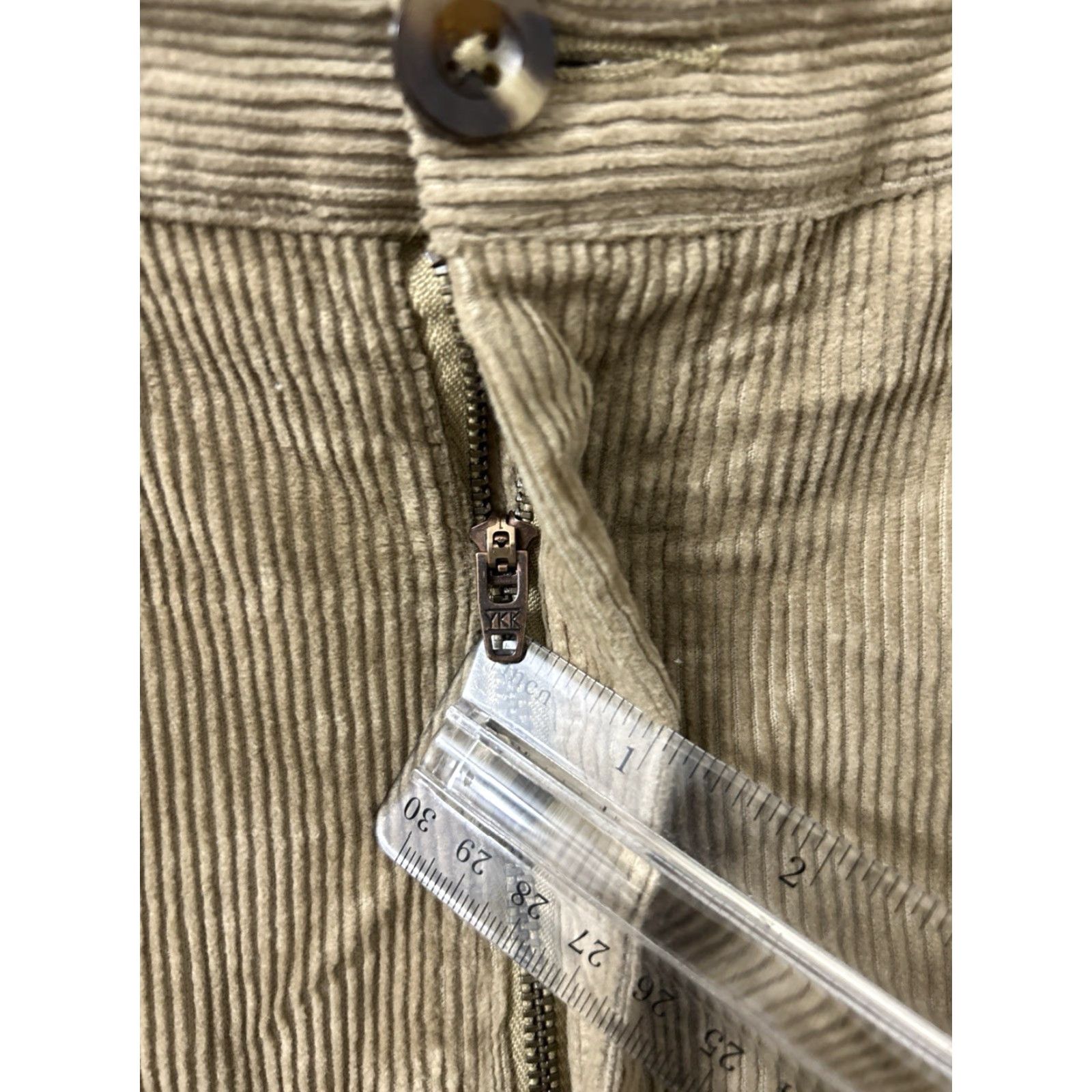 Vintage LL Bean Country Corduroy Pants Mens 32x32 Tan Classic Fit YKK Stretch 502835 Size US 32 / EU 48 - 5 Thumbnail