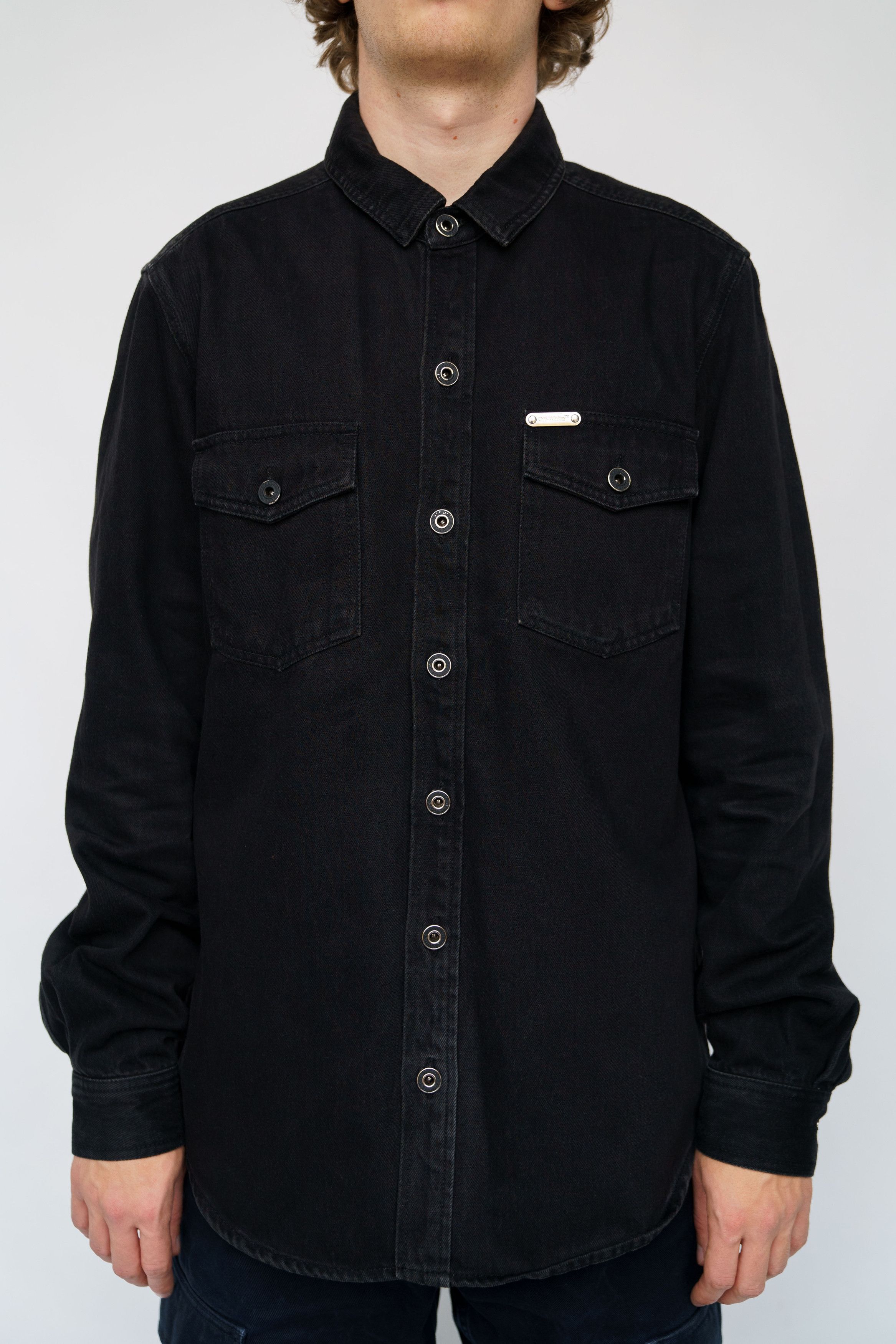 Off-White Off-White Gradient Denim Shirt Size US L / EU 52-54 / 3 - 2 Thumbnail