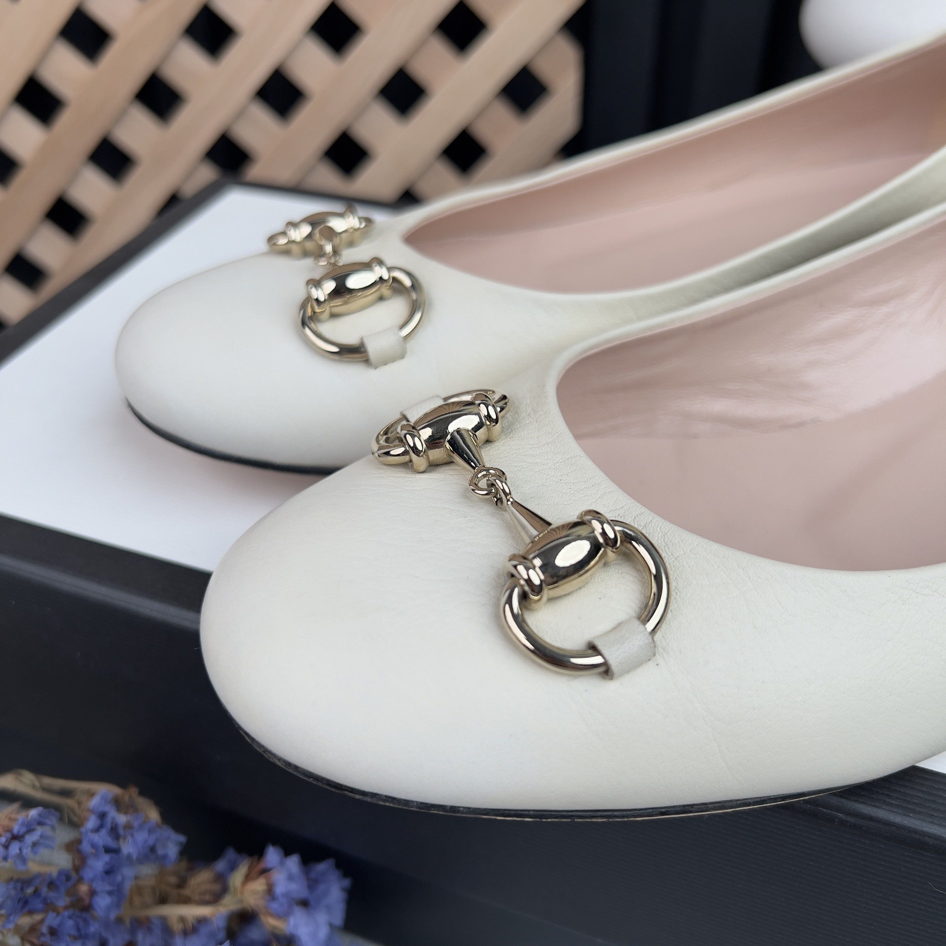 Gucci Ballerines Horsebit Ballet Flats Leather Size US 6.5 / IT 36.5 - 4 Thumbnail