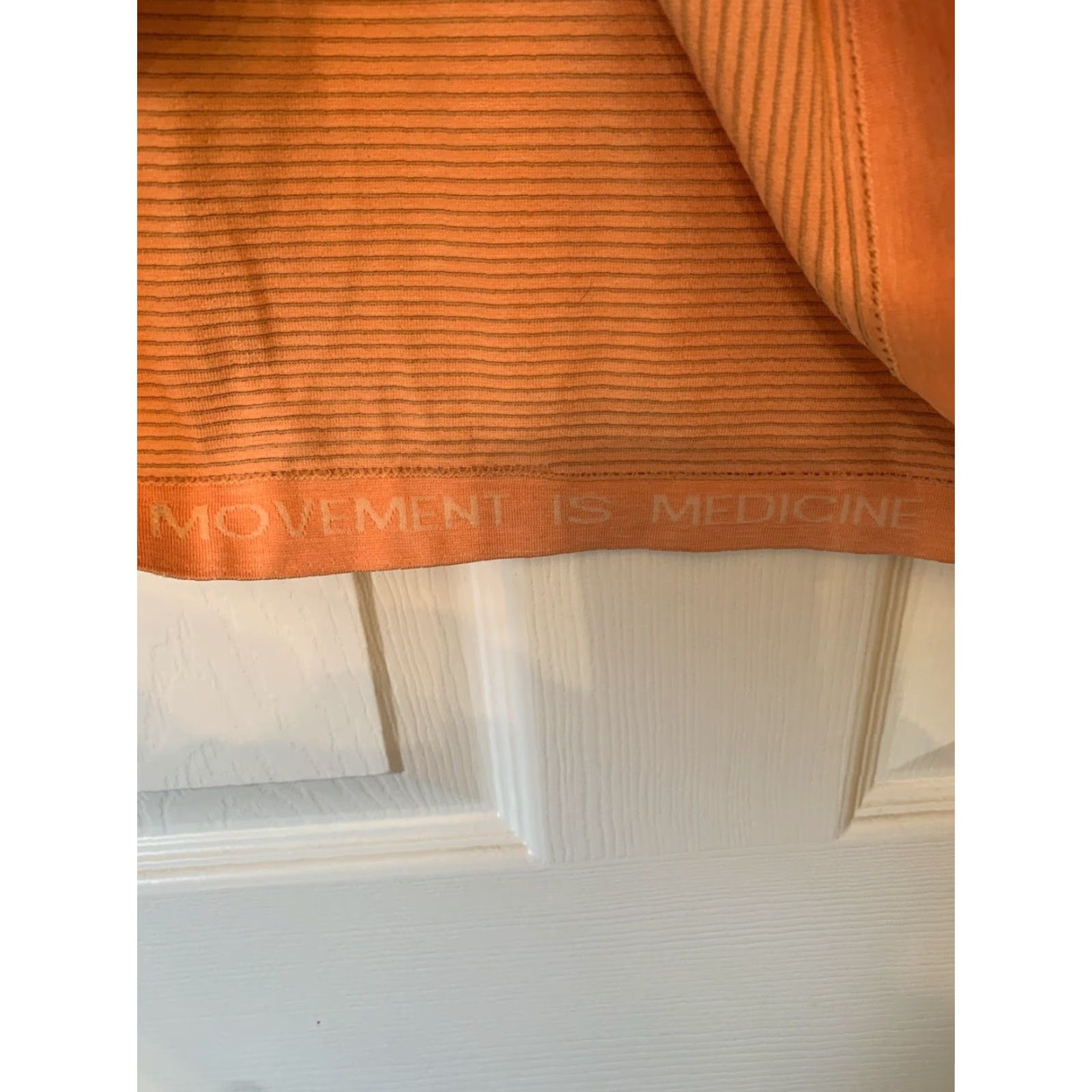 Lululemon Lululemon Shirt Men XL Orange Spotted Movement is Medicine Athletic T-Shirt Short Sleeve Activewear Cross Training Gym & Training Running Yoga Size US XL / EU 56 / 4 - 4 Thumbnail