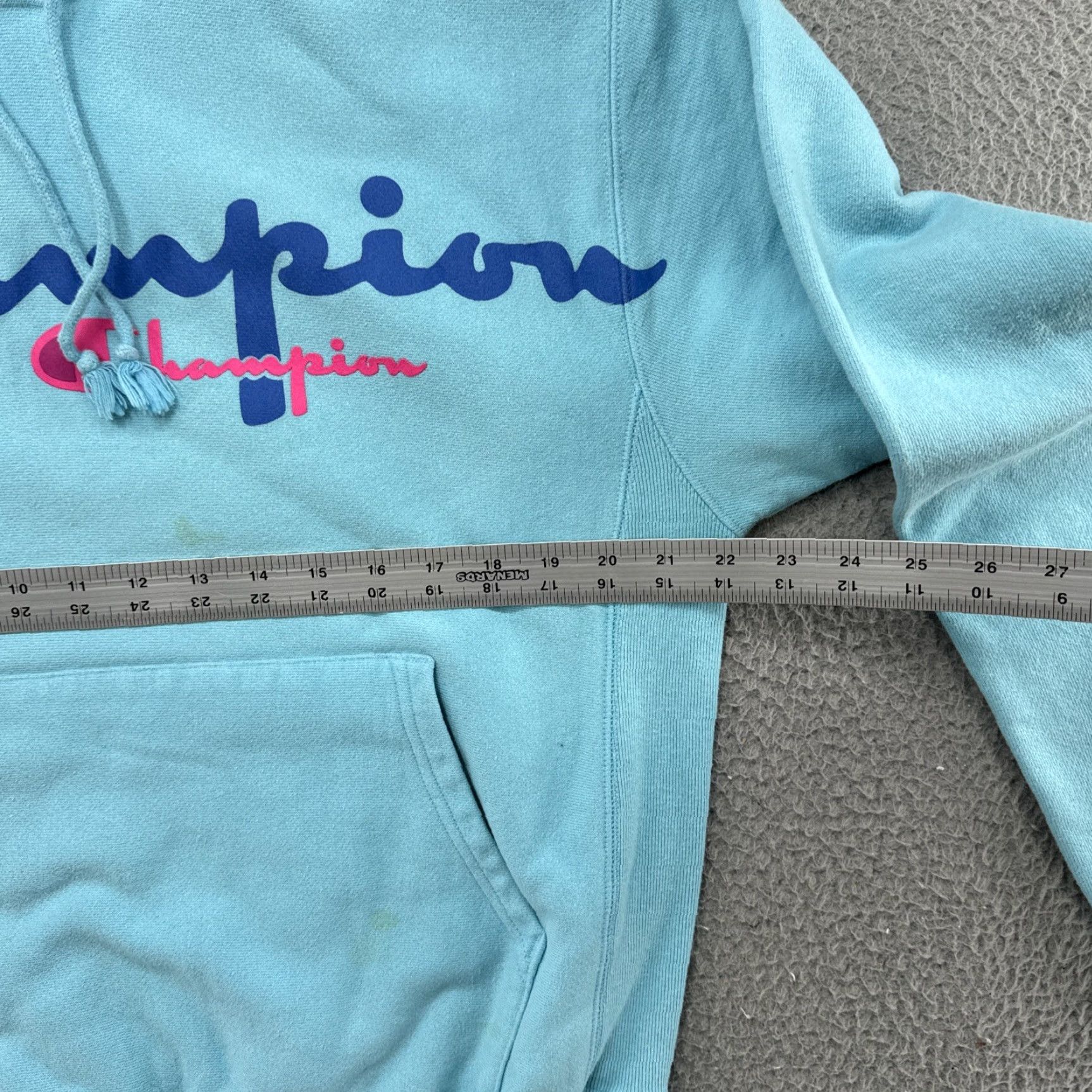 Champion VINTAGE Champion Hoodie Size M Spellout Reverse Weave Pullover Sweatshirt READ M Size US M / EU 48-50 / 2 - 6 Thumbnail