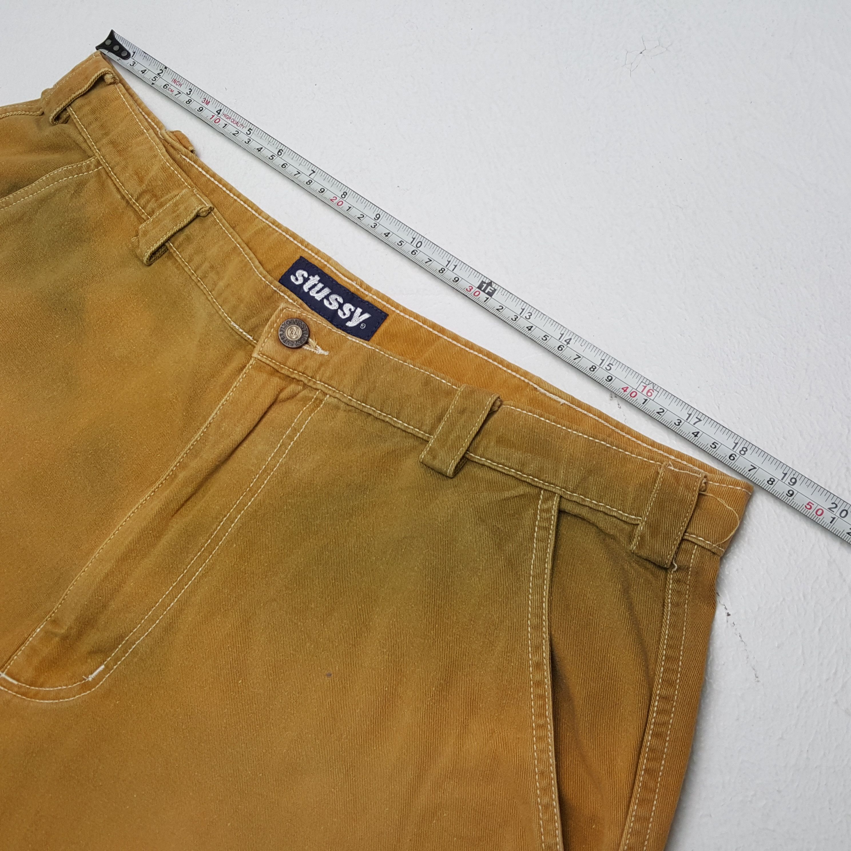 Stussy × Vintage Vintage STUSSY American Streetwear Skateboard Short Pants Size US 37 - 5 Thumbnail