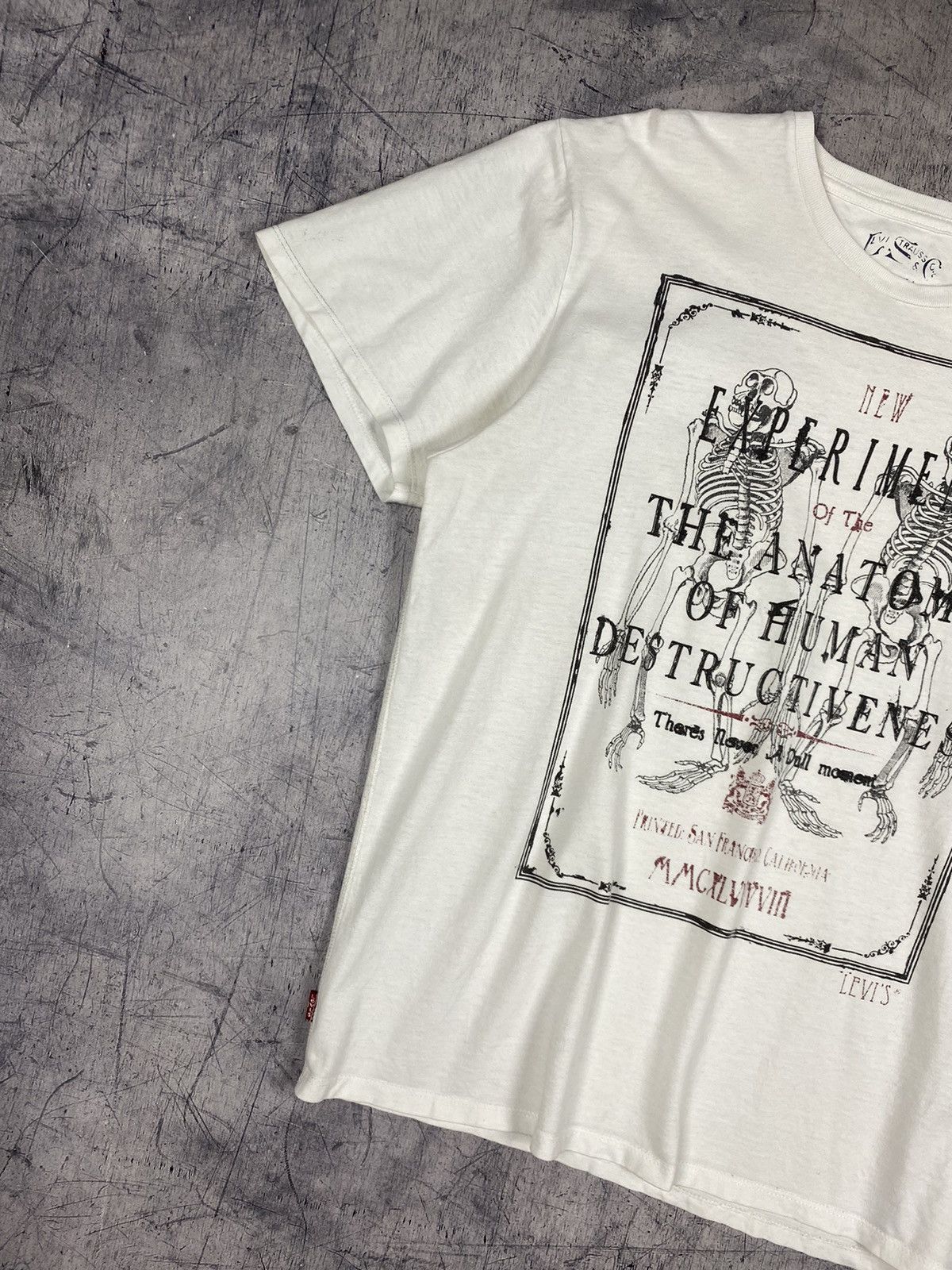 Levi's Levis Human Anatomy Tee T Shirt Size US L / EU 52-54 / 3 - 3 Thumbnail