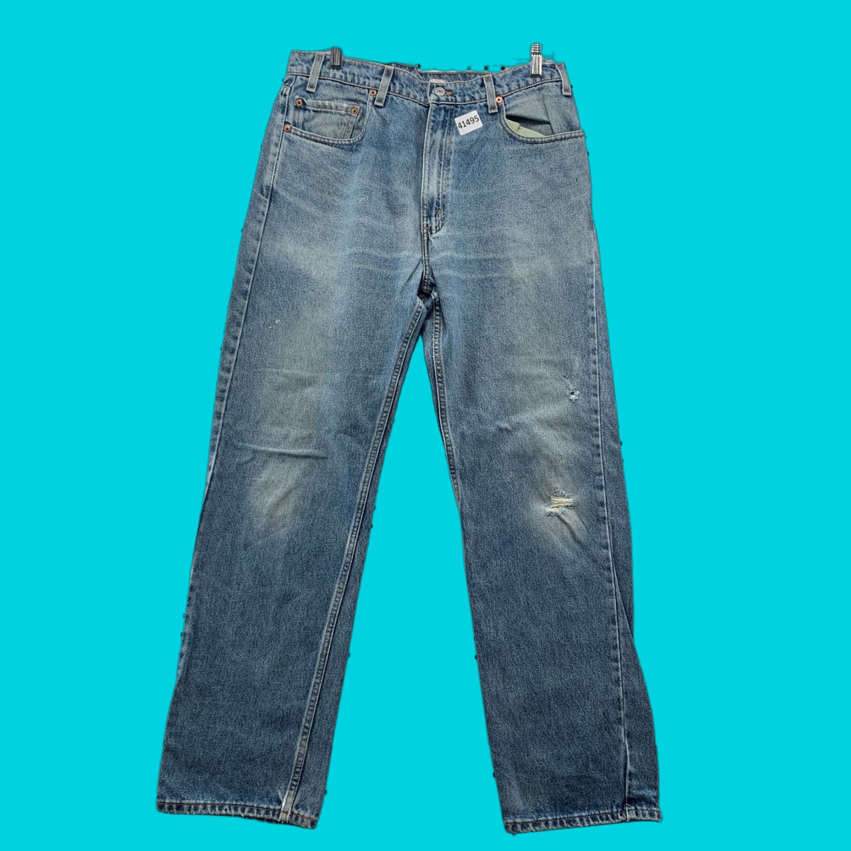 Levi's VINTAGE Levi's 505 Blue Denim Jeans 90s Men's 36x31 Straight Fit Size US 36 / EU 52 - 1 Thumbnail