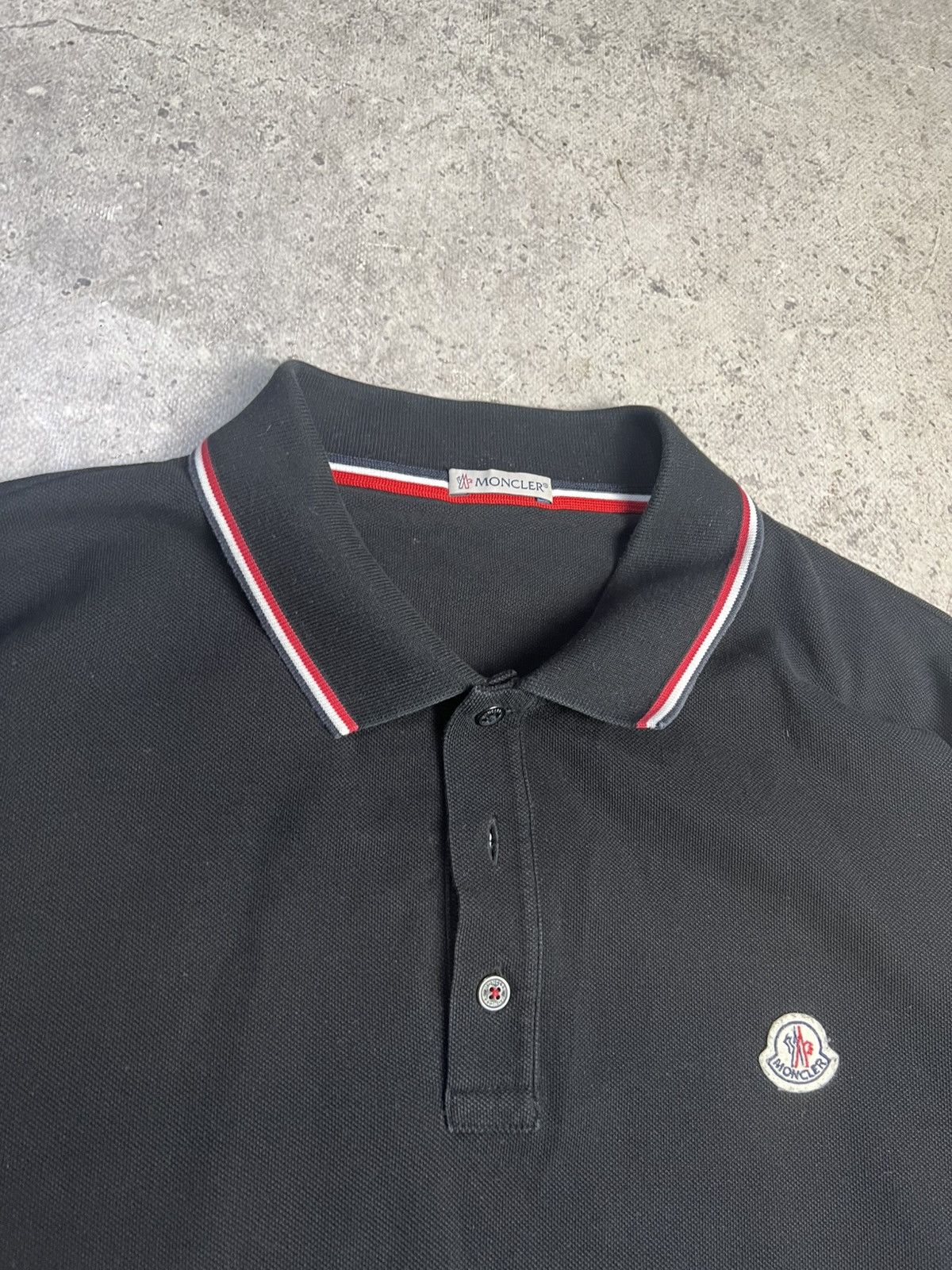 Moncler Vintage Moncler polo long sleeve Size US XXL / EU 58 / 5 - 4 Thumbnail