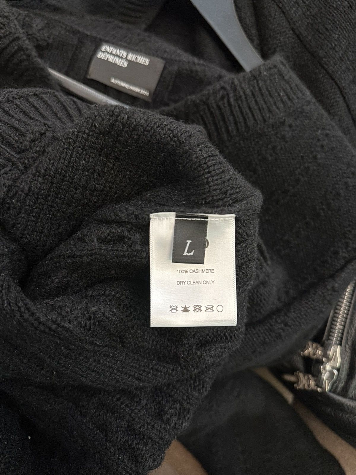 Enfants Riches Deprimes ENFANTS RICHES DEPRIMES BLACK ON BLACK CASHMERE Size US L / EU 52-54 / 3 - 6 Thumbnail