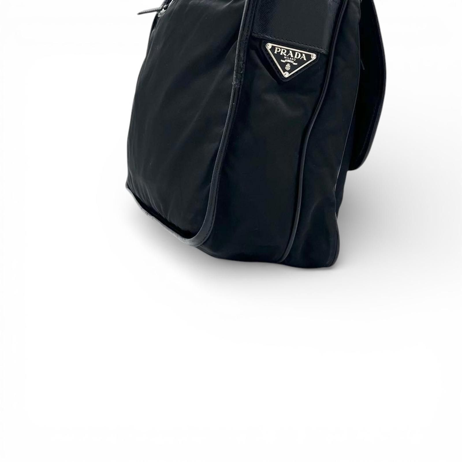 Prada Prada - Black Nylon Men's Shoulder Bag Size ONE SIZE - 5 Thumbnail