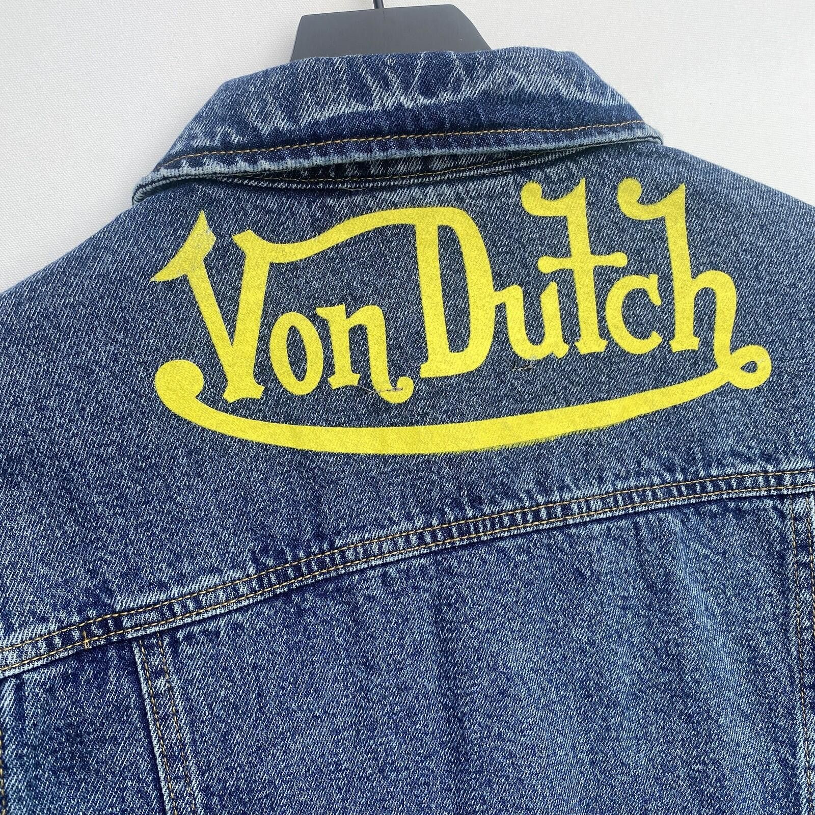 Von Dutch Von Dutch XS Originals Blue Distressed Denim Jacket Y2K Size US XS / EU 42 / 0 - 5 Thumbnail