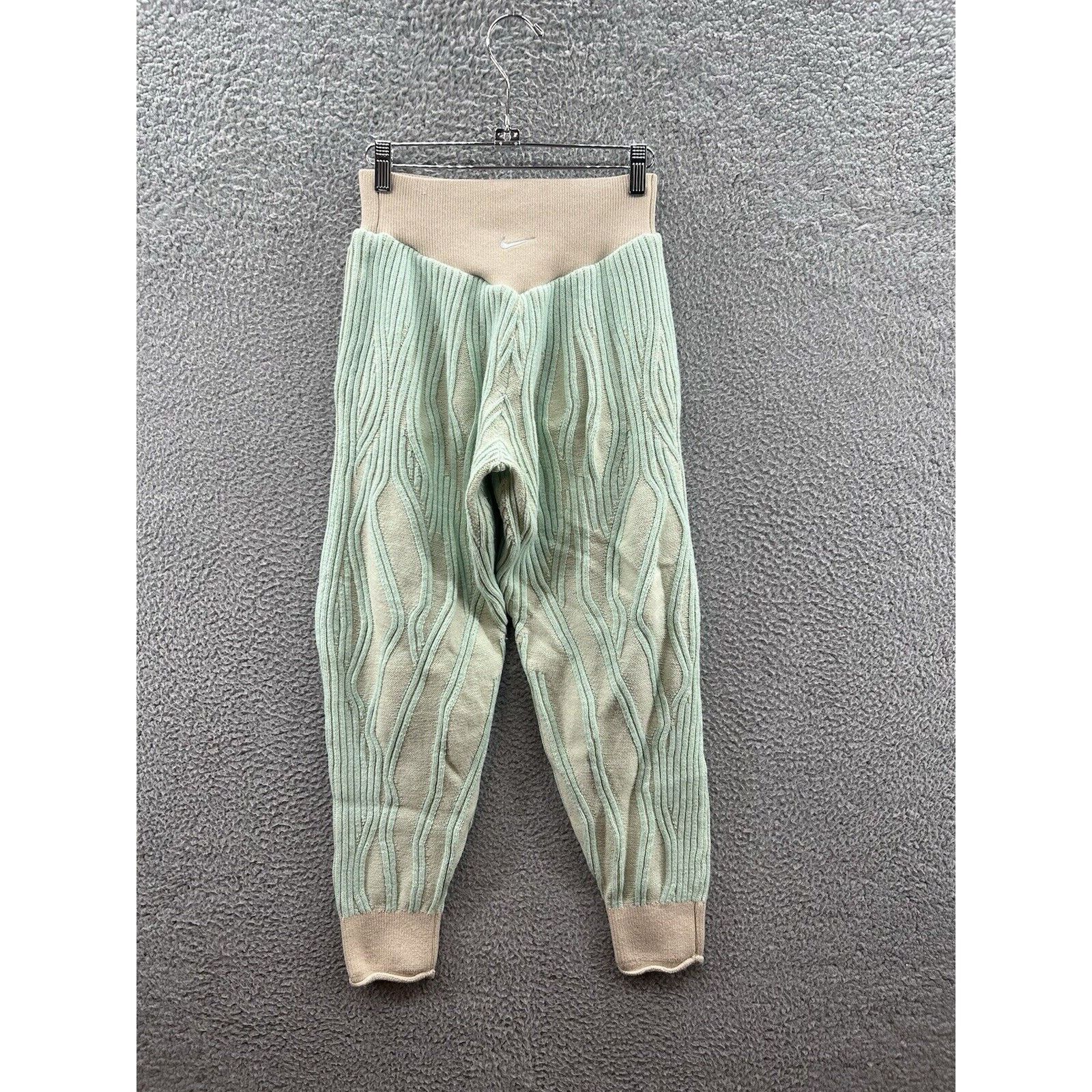 Nike Nike Yoga Jogger High Waist Wool Blend Knit Green Sz M $150 Size 26" / US 2 / IT 38 - 2 Thumbnail