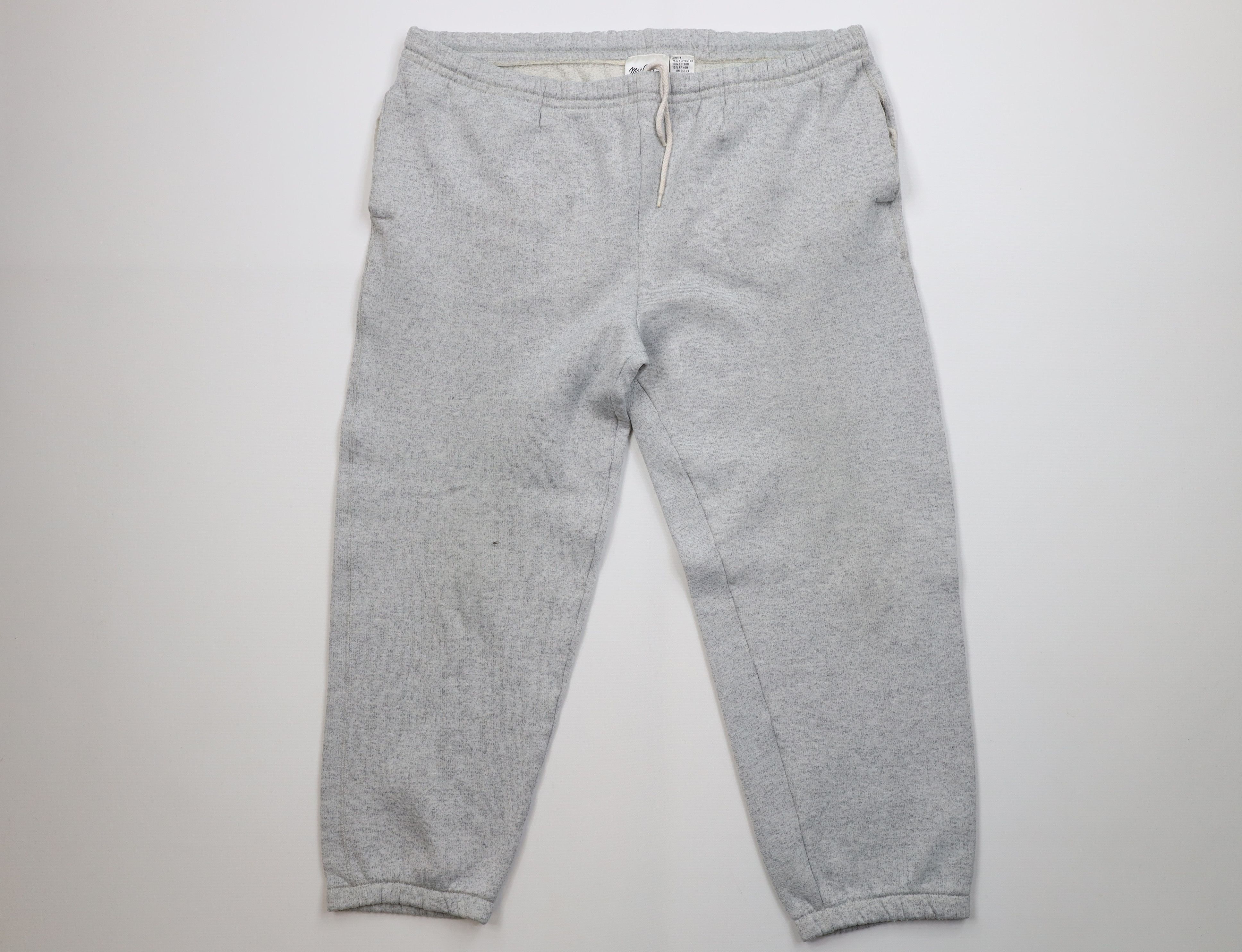 Vintage Vintage 80s 90s Streetwear Blank Triblend Sweatpants Joggers Size US 36 / EU 52 - 1 Thumbnail