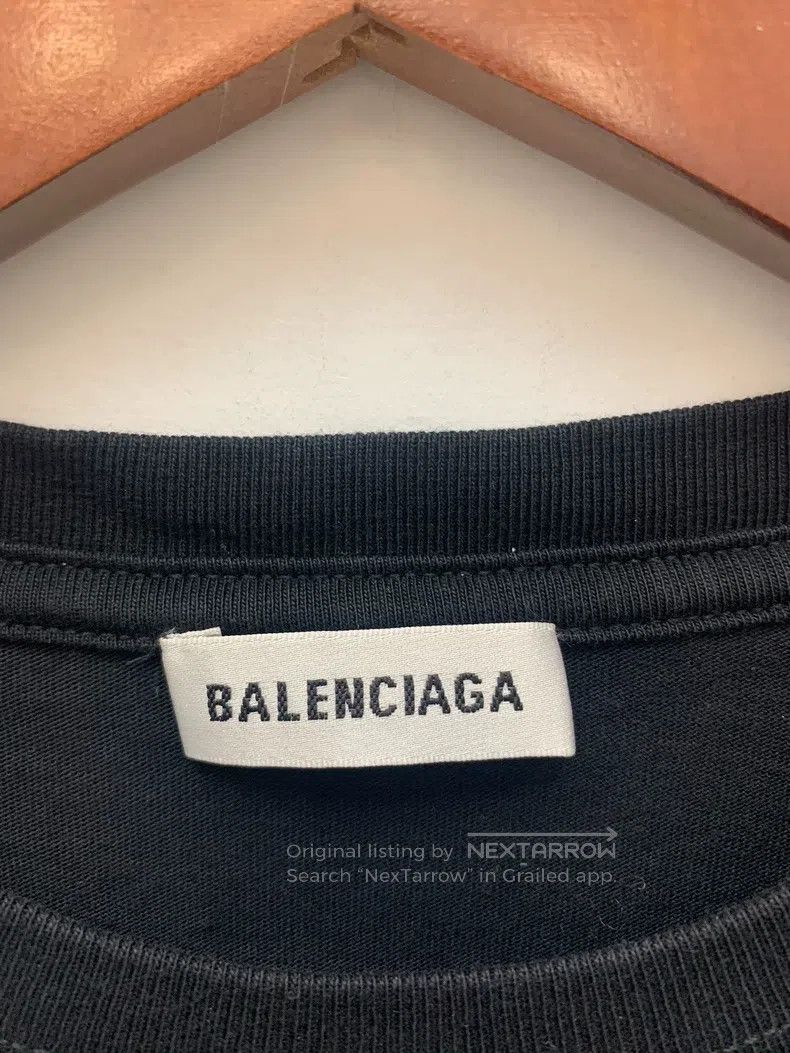 Balenciaga Balenciaga Black Long Sleeve T-Shirt, Size L Size US L / EU 52-54 / 3 - 3 Thumbnail