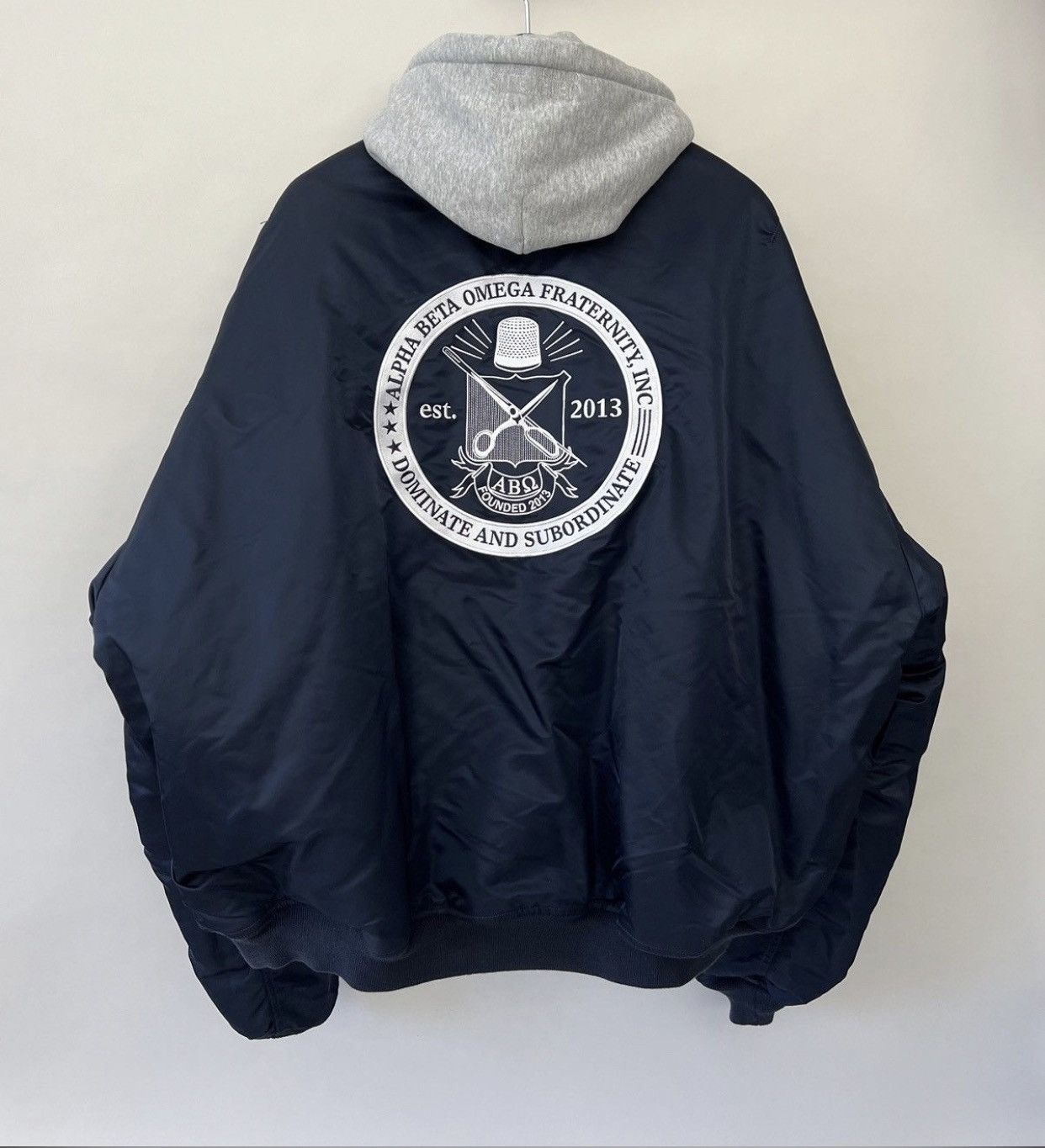 Vetements Vetements Reversible Fraternity Alpha Beta Bomber Jacket Size US L / EU 52-54 / 3 - 11 Thumbnail